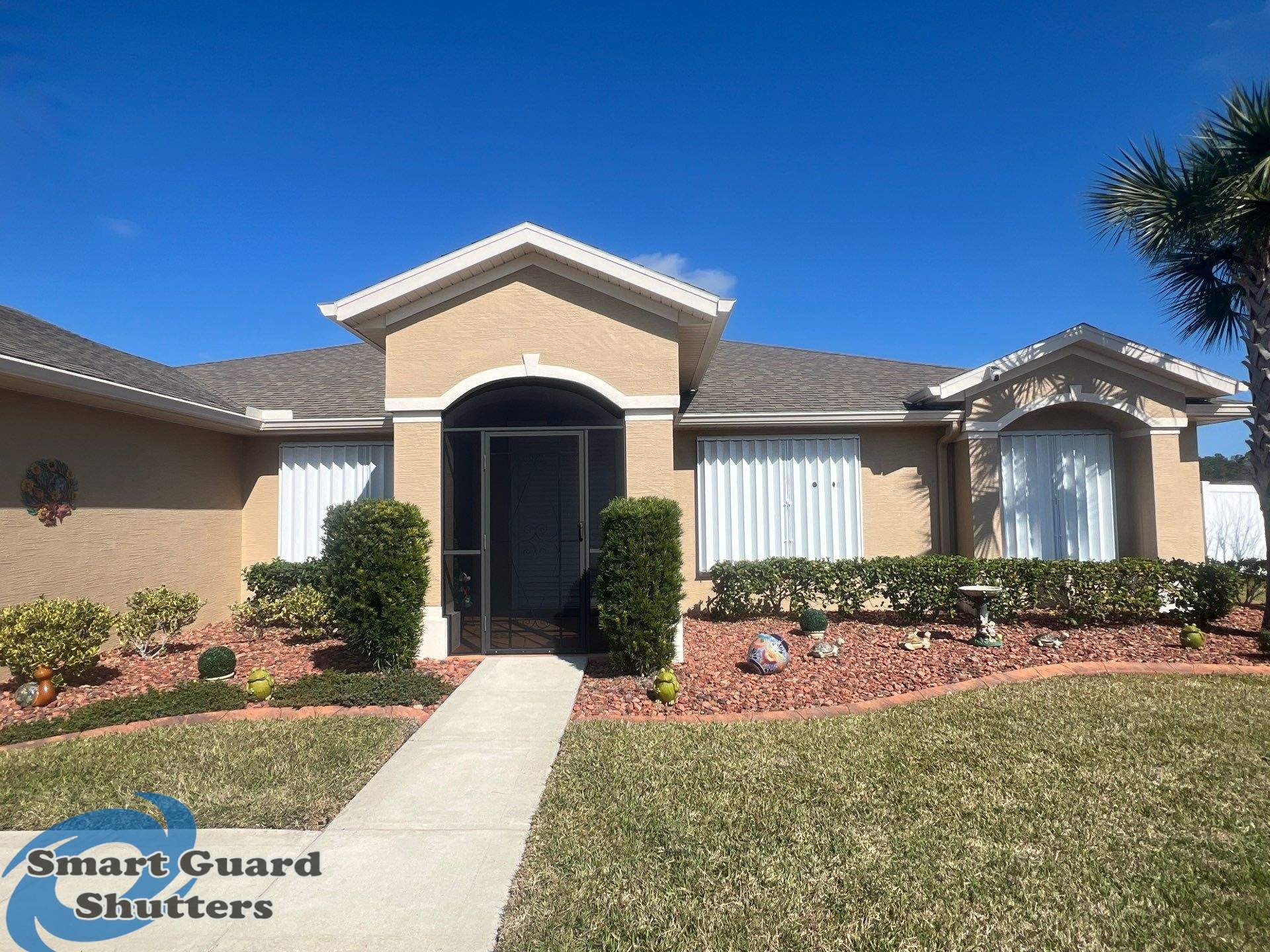 Hurricane Protection In White by Smart Guard Shutters
