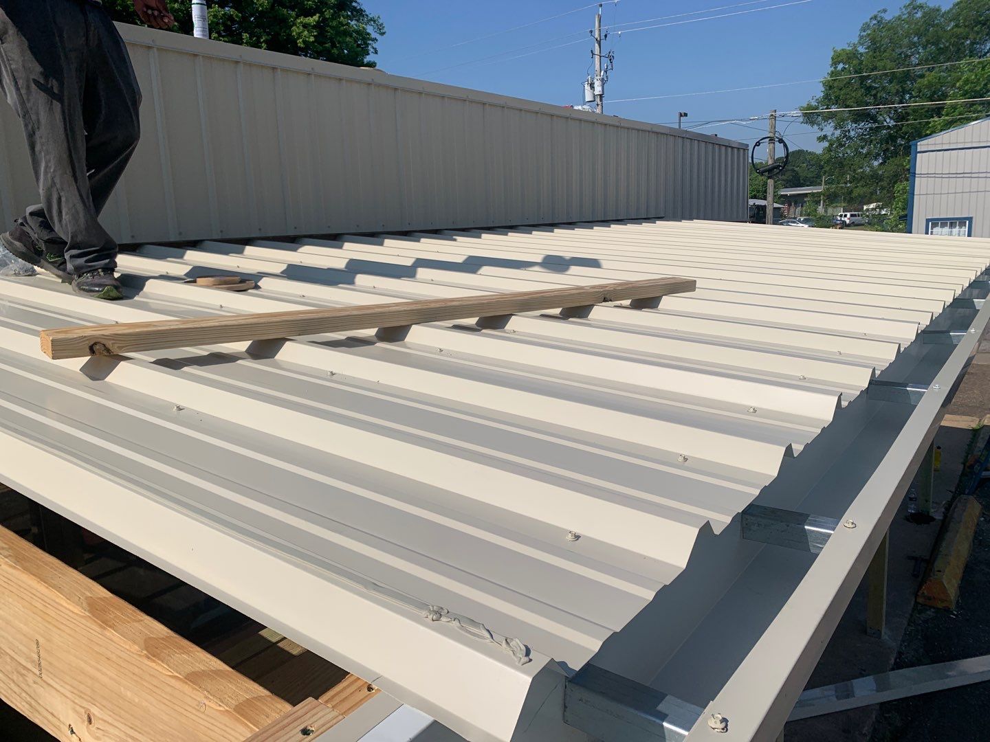 Store Building in Hope by Hostetler Roofing