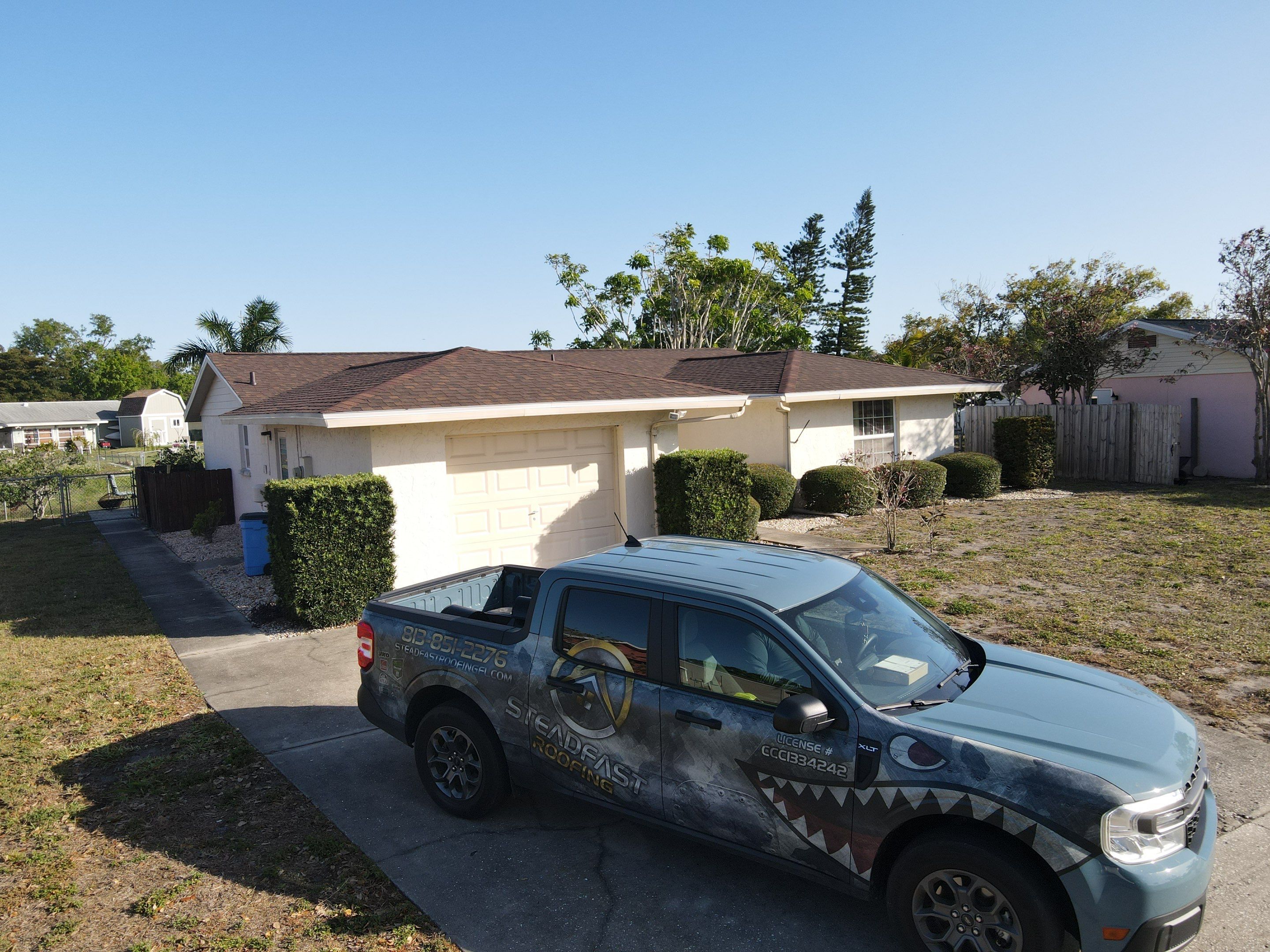 Roof replacement in Bradenton, FL. by Steadfast Roofing