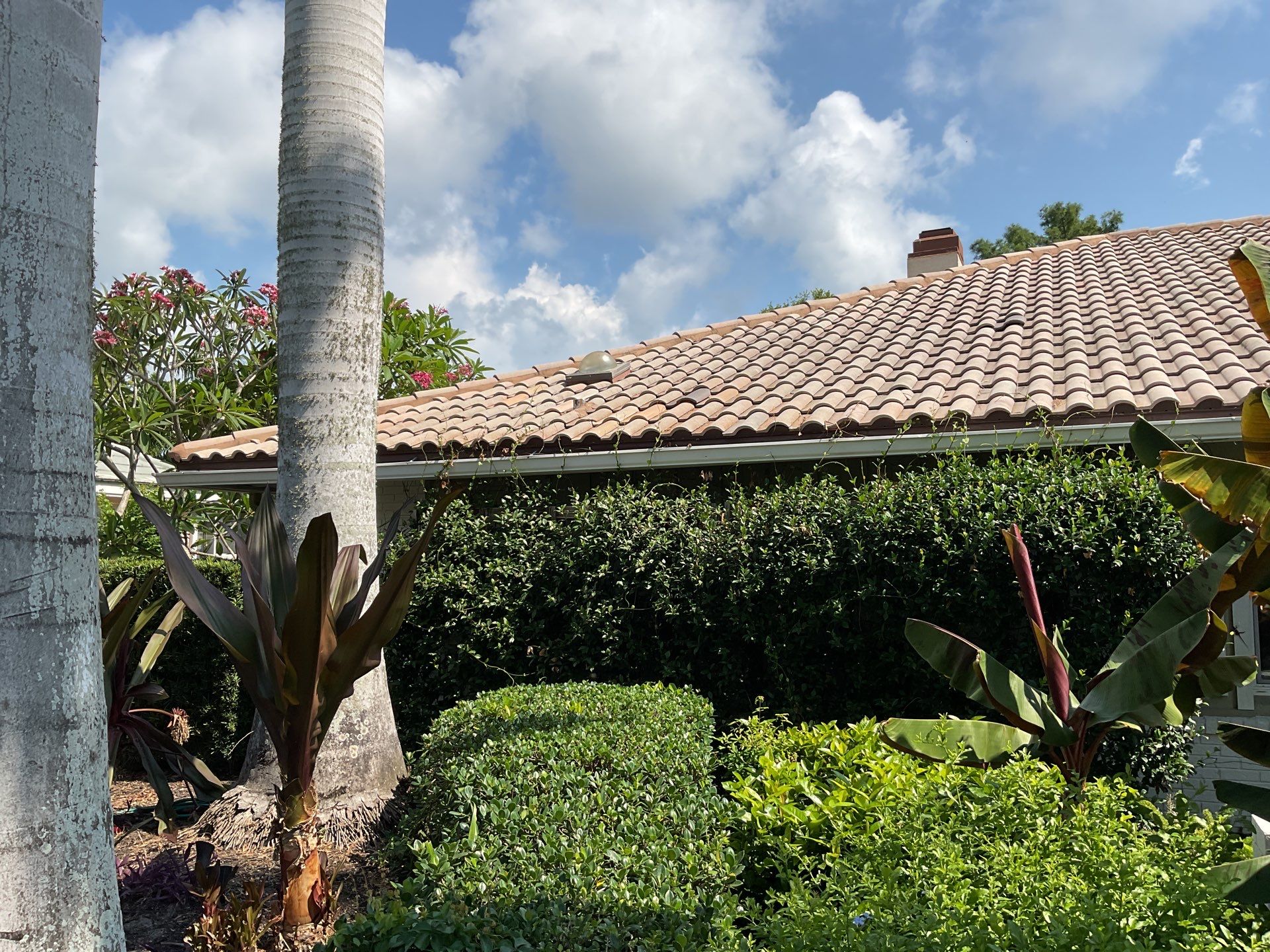 White Gutter Installation in Sarasota FL by Gutter Professors