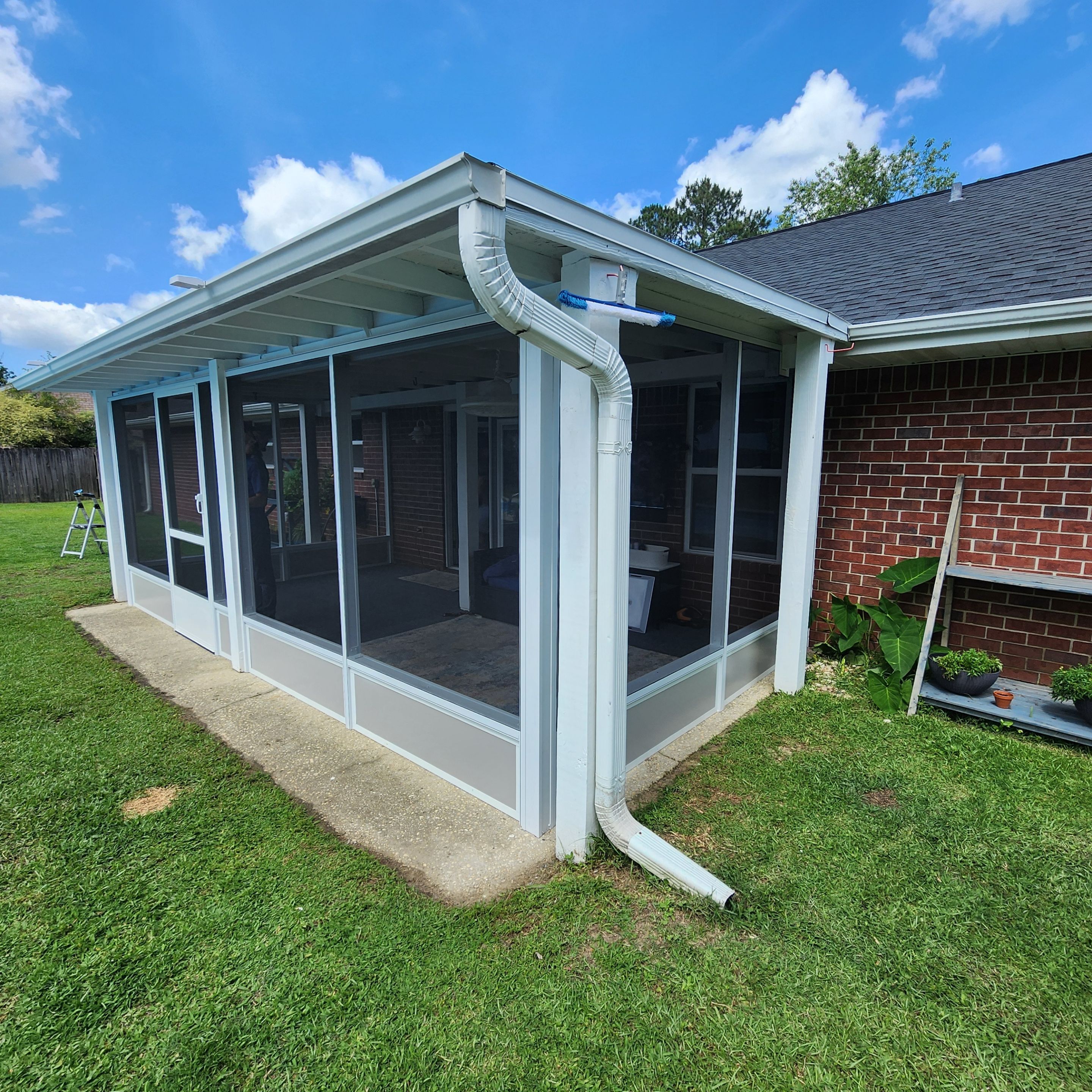 Screen Room Built Under Existing Roof by Titan Sunrooms