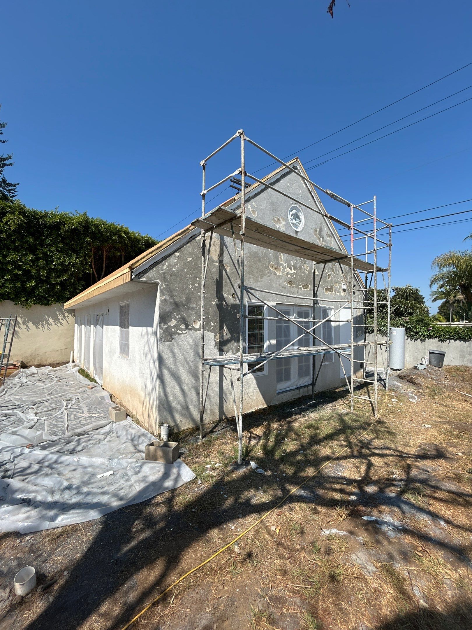 Stucco Dustless Sandblasting In Los Angeles, CA by La Power Washing Inc