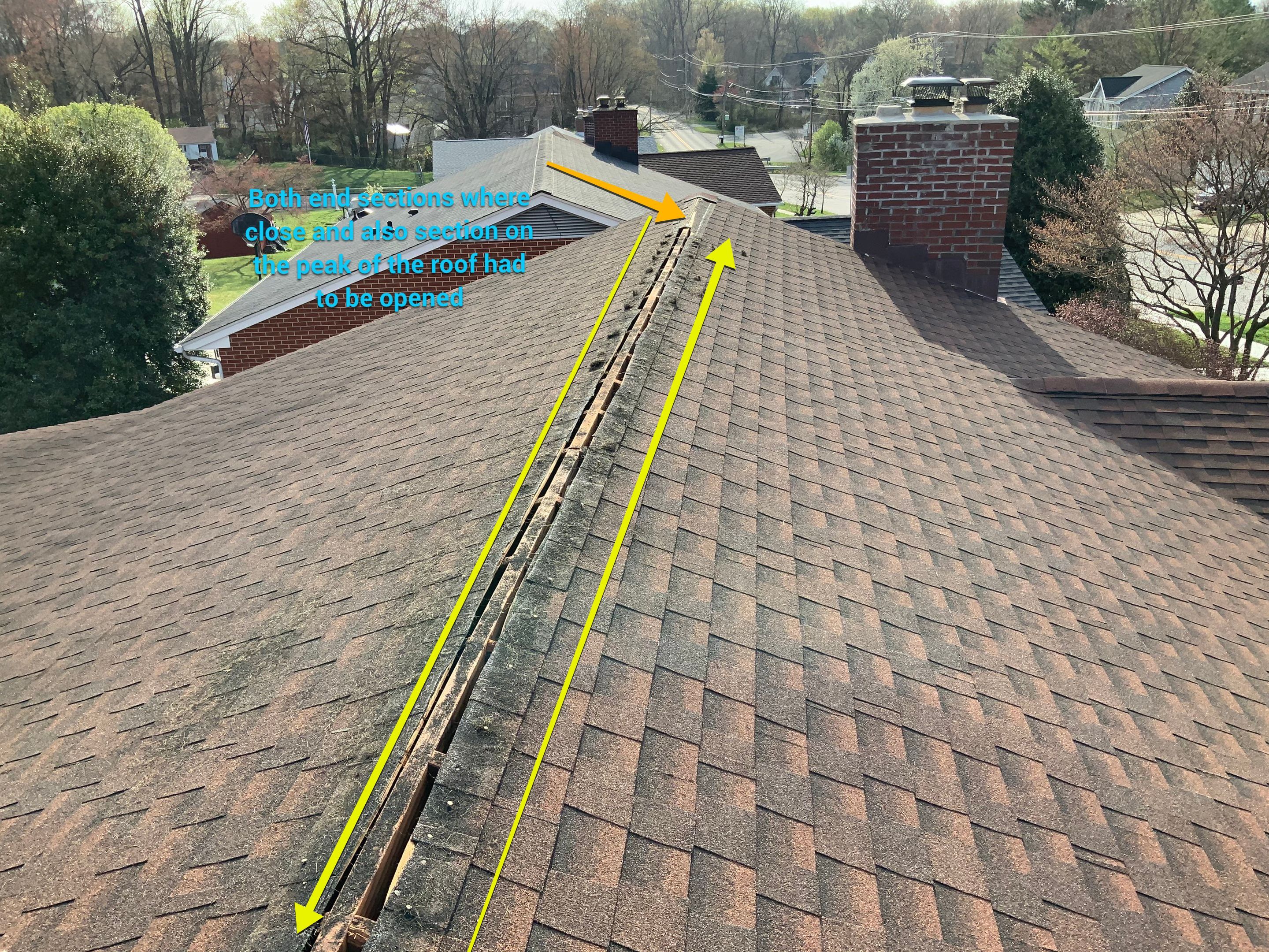 Residential Roofing Repair using Ridge Vent  by Alpha Design Services