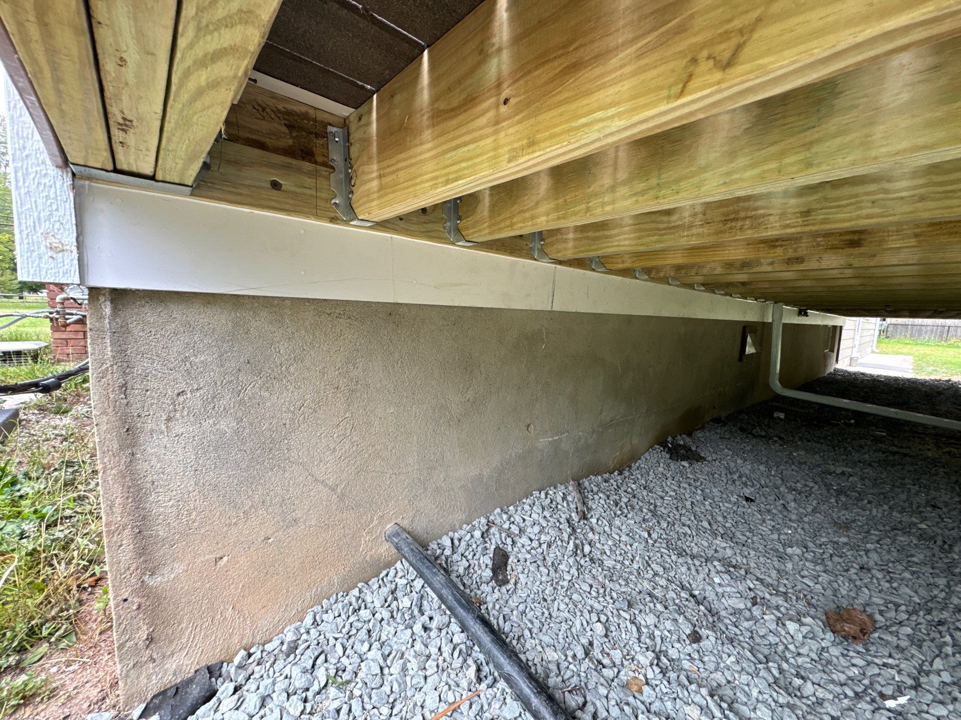 New Deck using Trex Tiki Torch  by deck guardian