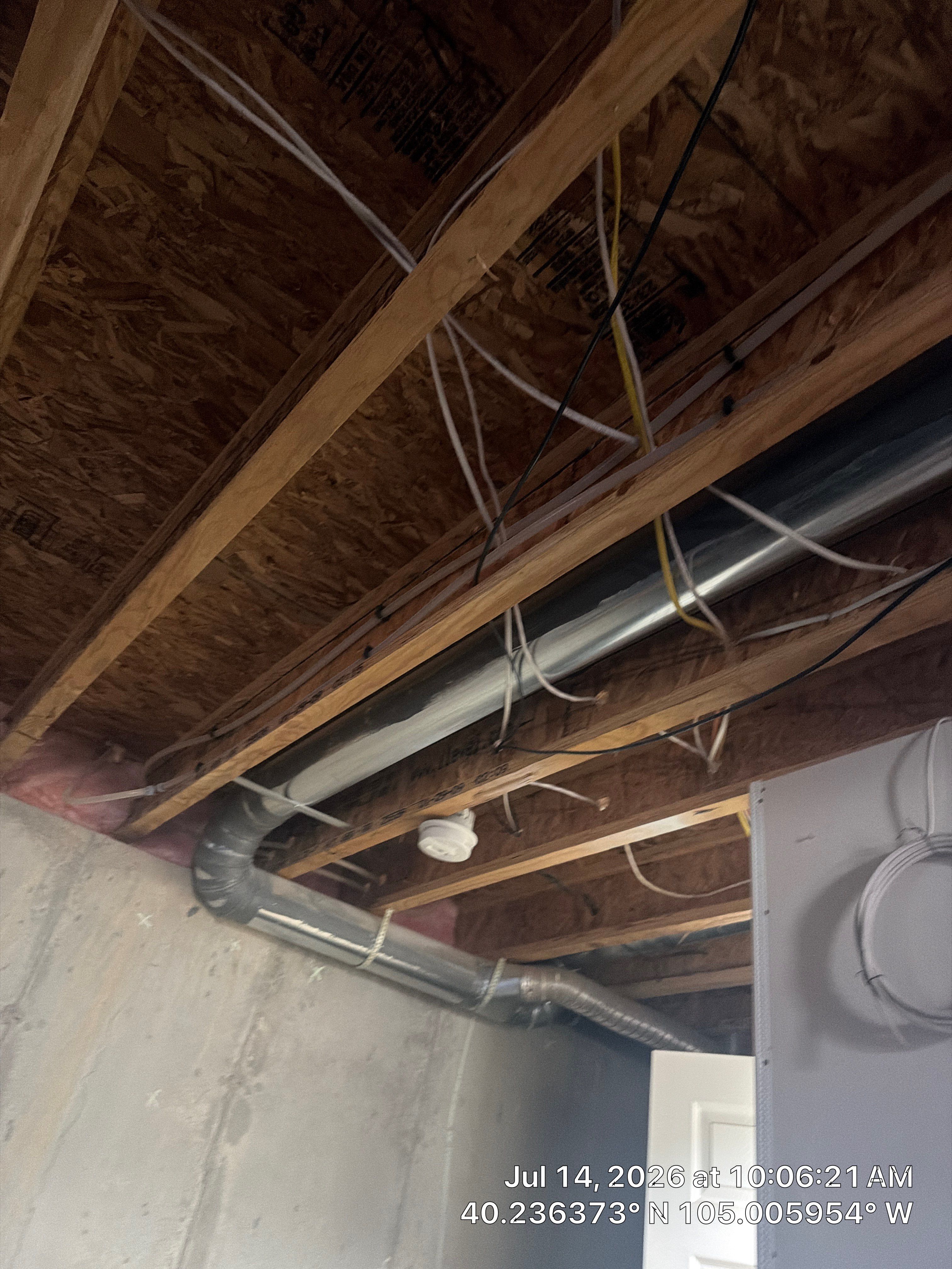 Basement Renovation with Structural Steel and Mechanical Rough-Ins by CompanyCam Sales Demo