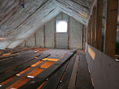 Attic Insulation using Closed Cell Spray Foam