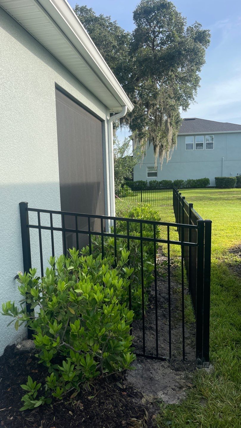 Sarasota, FL 4ft. Tall 3-Rail Black Aluminum Fence by Asap fence and gates, LLC