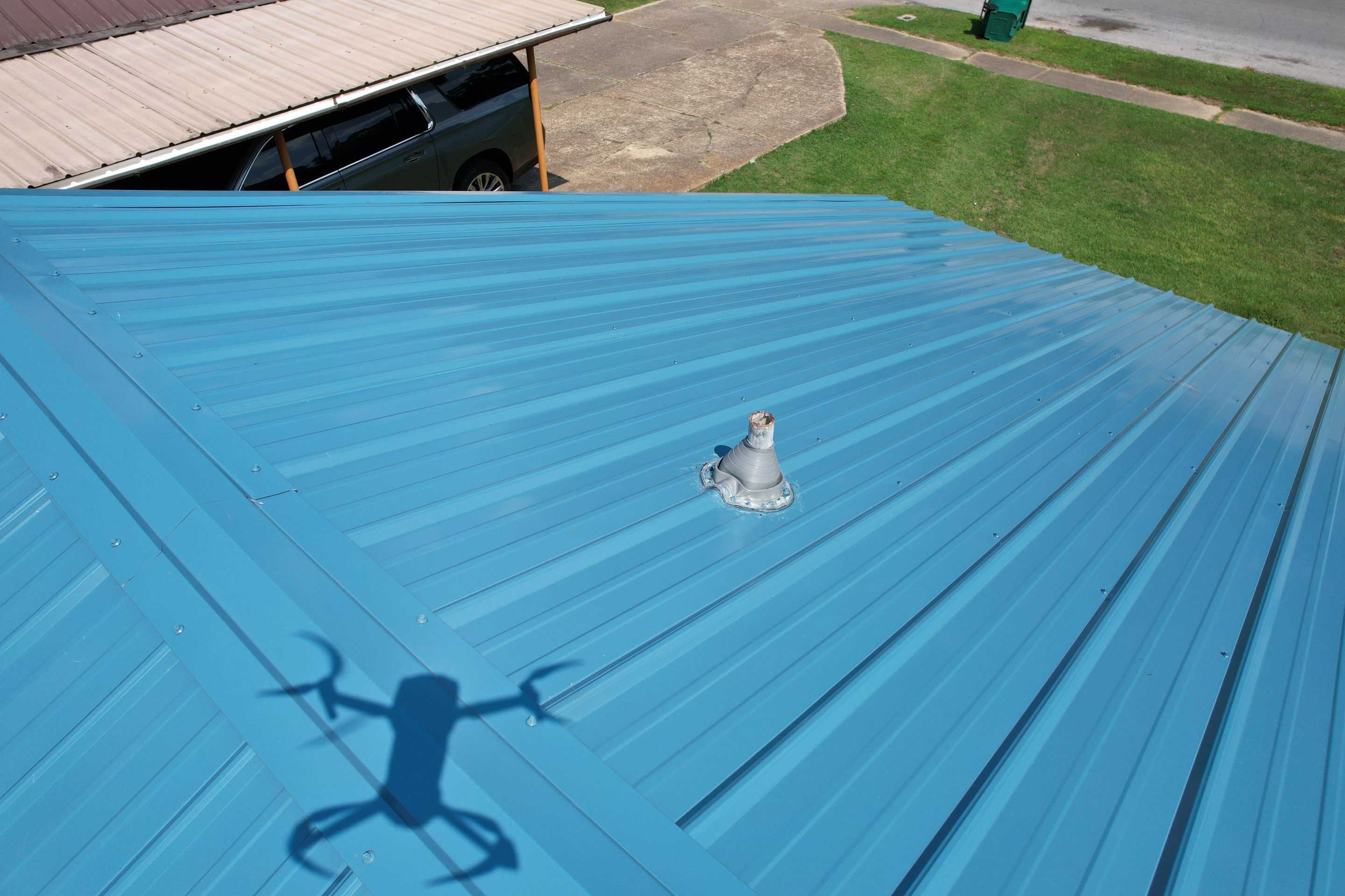 Residential Reroof: 29 GA. Colored Residential Panel by Hostetler Roofing