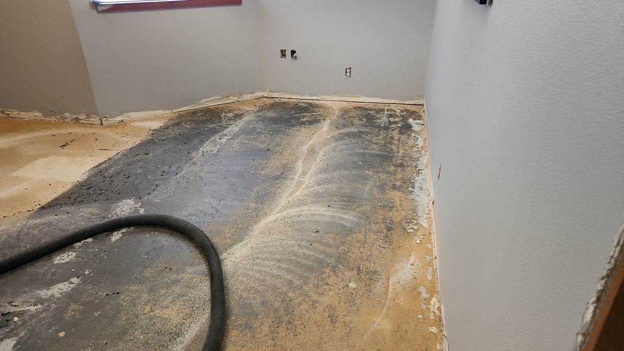 Commercial Floor Transformation using 1/8 Tidal Wave by Croc Coatings, LLC