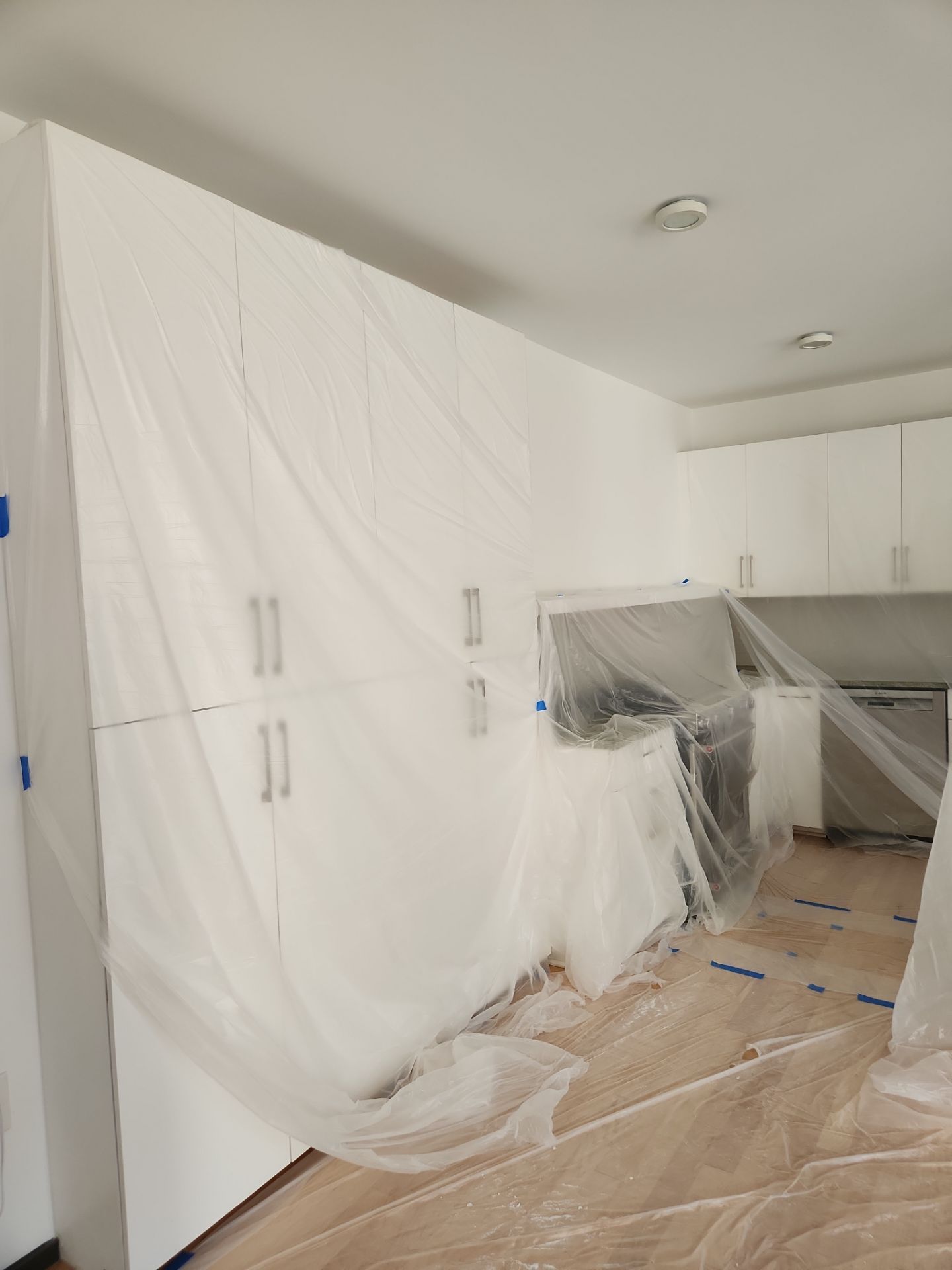 Drywall repair and repaint by GonzalezPainters & Contractors Inc 