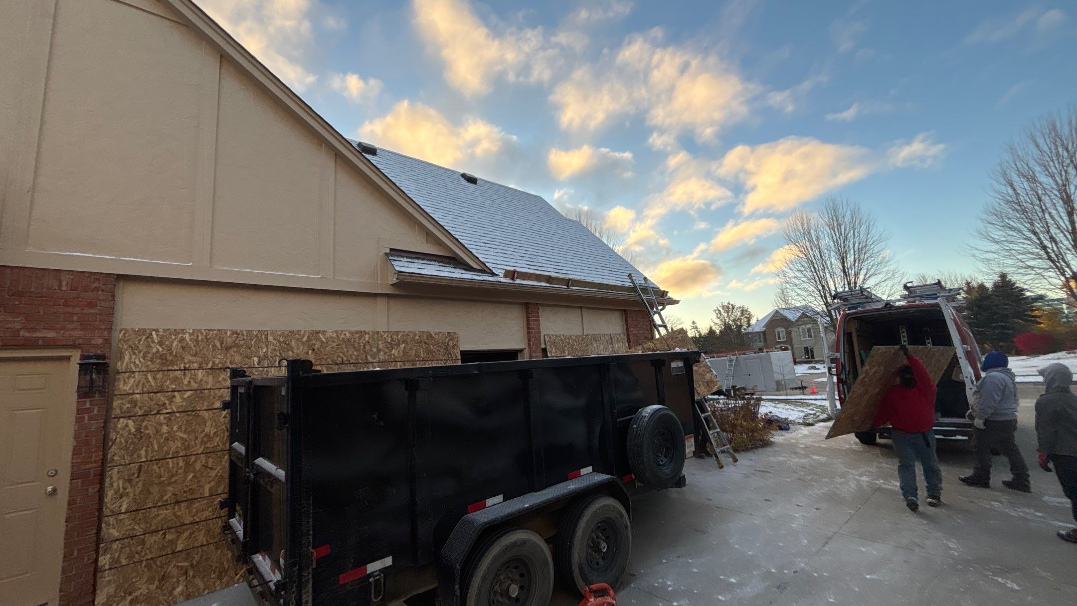 Roof Replacement using Owens Corning Williamsburg Grey by 180 Contractors