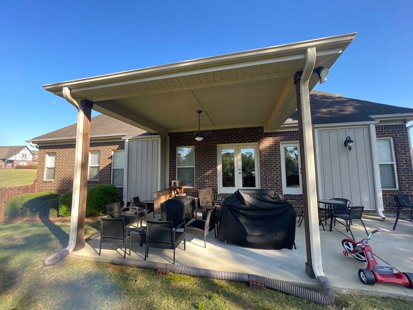 River Valley Road - Screened Porch Install  by Pillar and Pine
