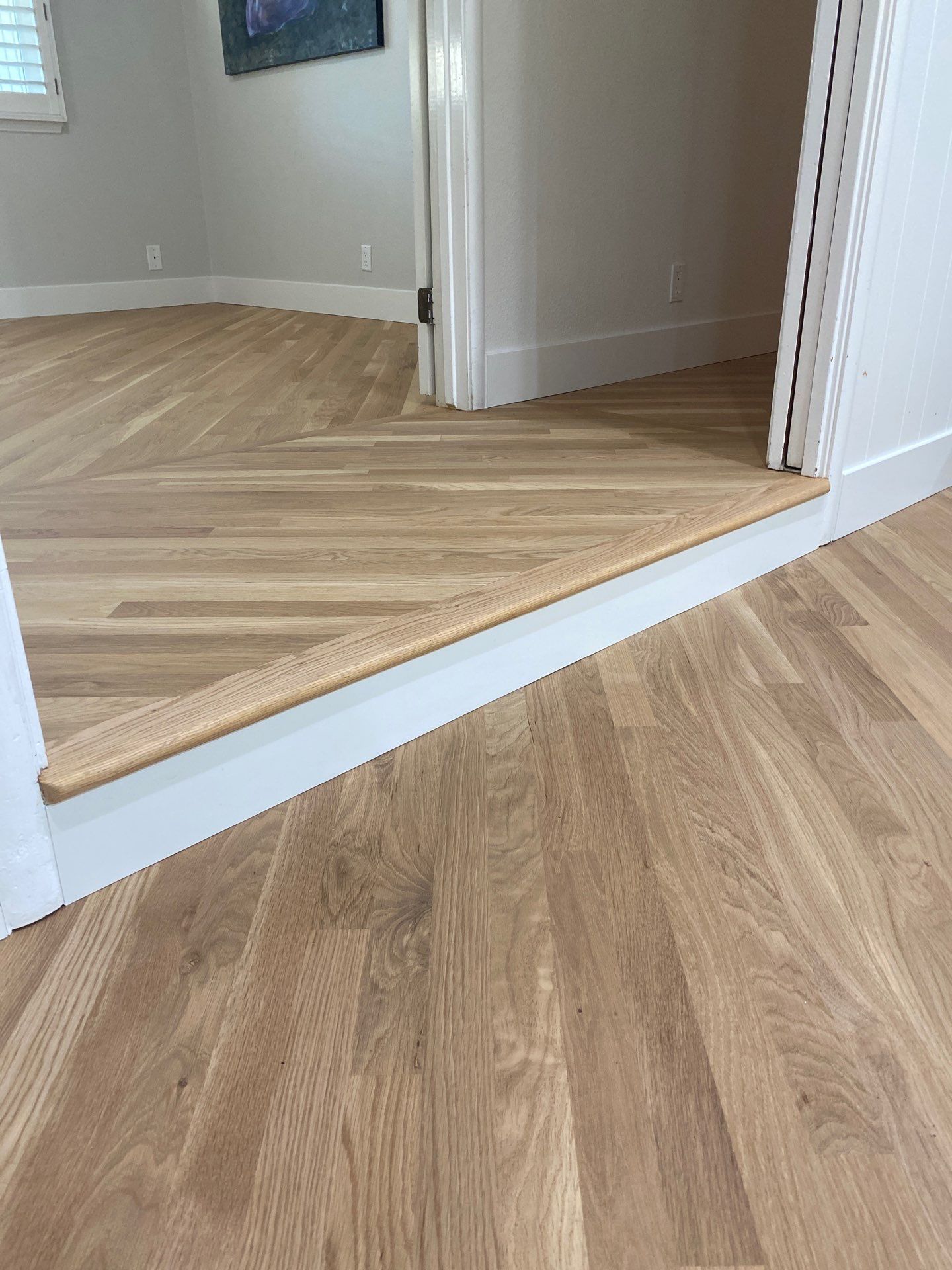White Oak Installation and Refinish by Footprints Floors South Sacramento