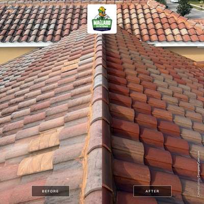 Barrel Tile Roof Cleaning
