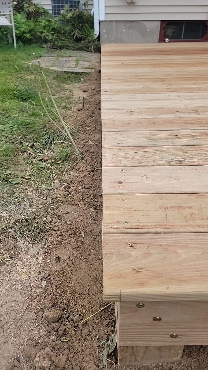 Deck Installation using Treated Lumber by Avalon Roofing and Exteriors