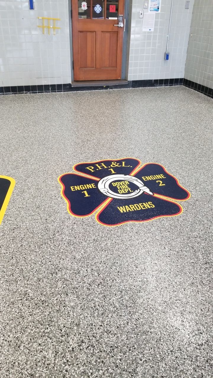 Dover Firehouse with their new Smoke Floor! by Spectrum Painting, LLC