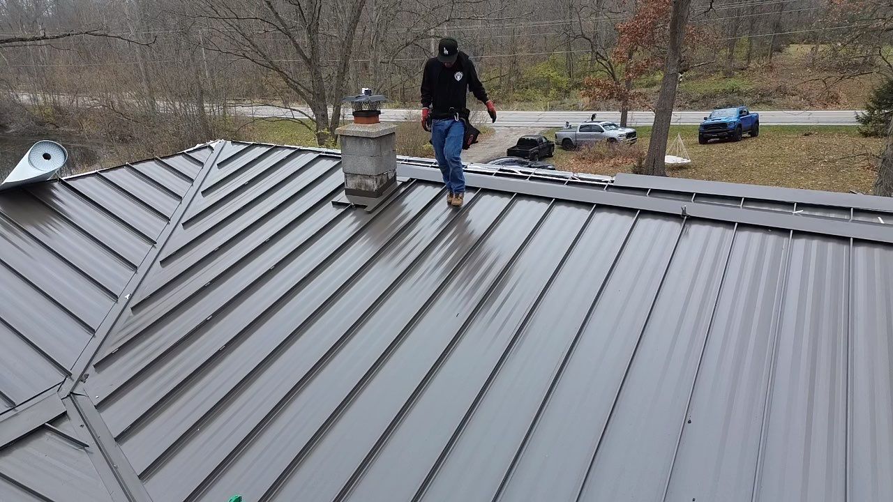 Mechanically Seamed Standing Seam Metal Roof in Fort Wayne, Indiana – Coldwater Road by 4Ever Metal Roofing
