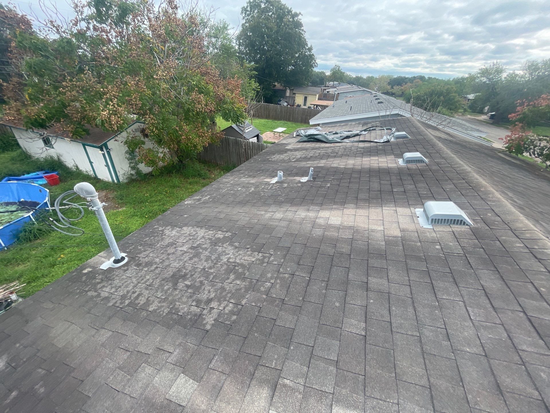 Residential Roofing Installation using GAF HDZ Charcoal by Lighthouse Roofing