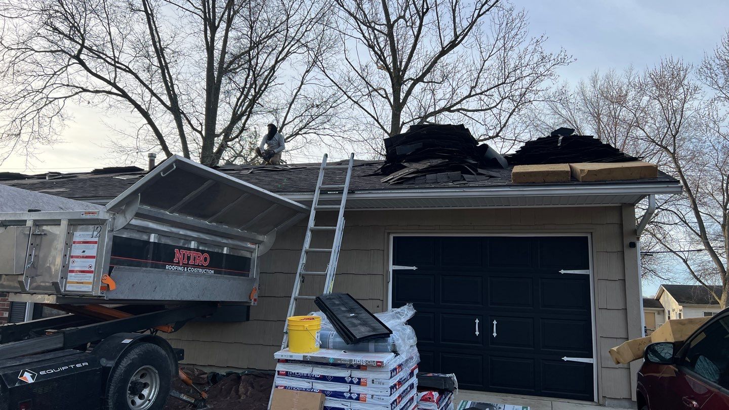 Residential Roofing Installation using GAF Timberline HDZ Charcoal by Nitro Roofing and Construction
