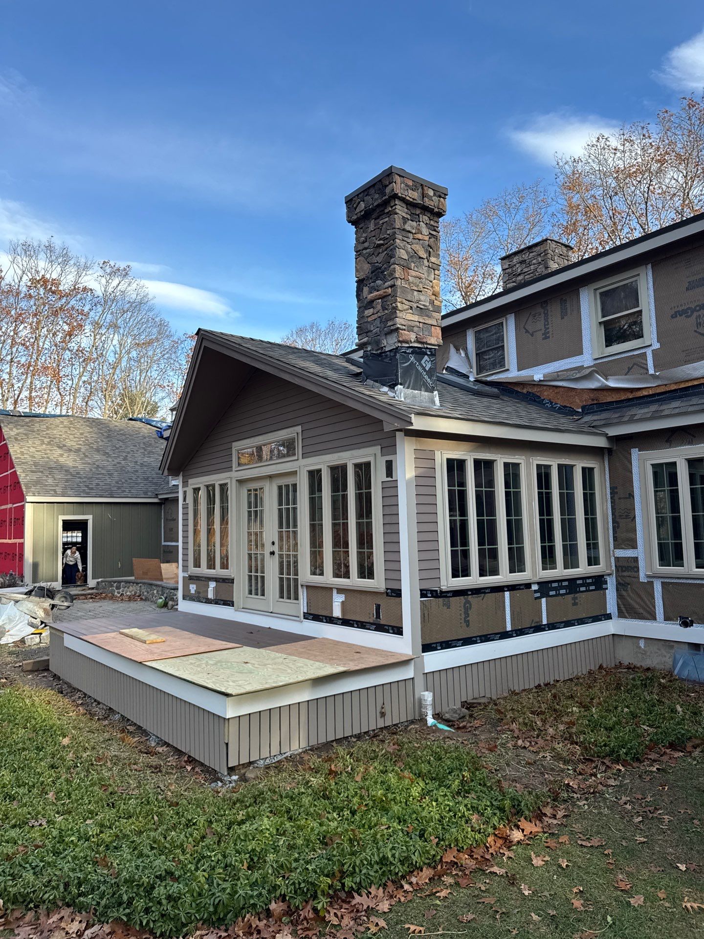 Complete House & Barn Roof with 13 Skylight Reflashing + EPDM Repairs by Mighty Dog Roofing of Greater Middlesex County
