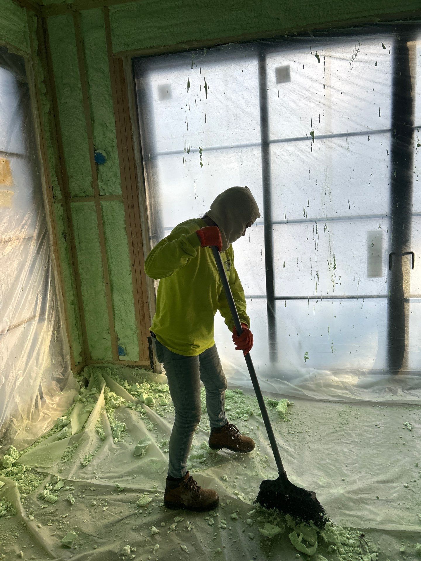 Detached Garage using Closed Cell Spray Foam by NYS Foam & Energy
