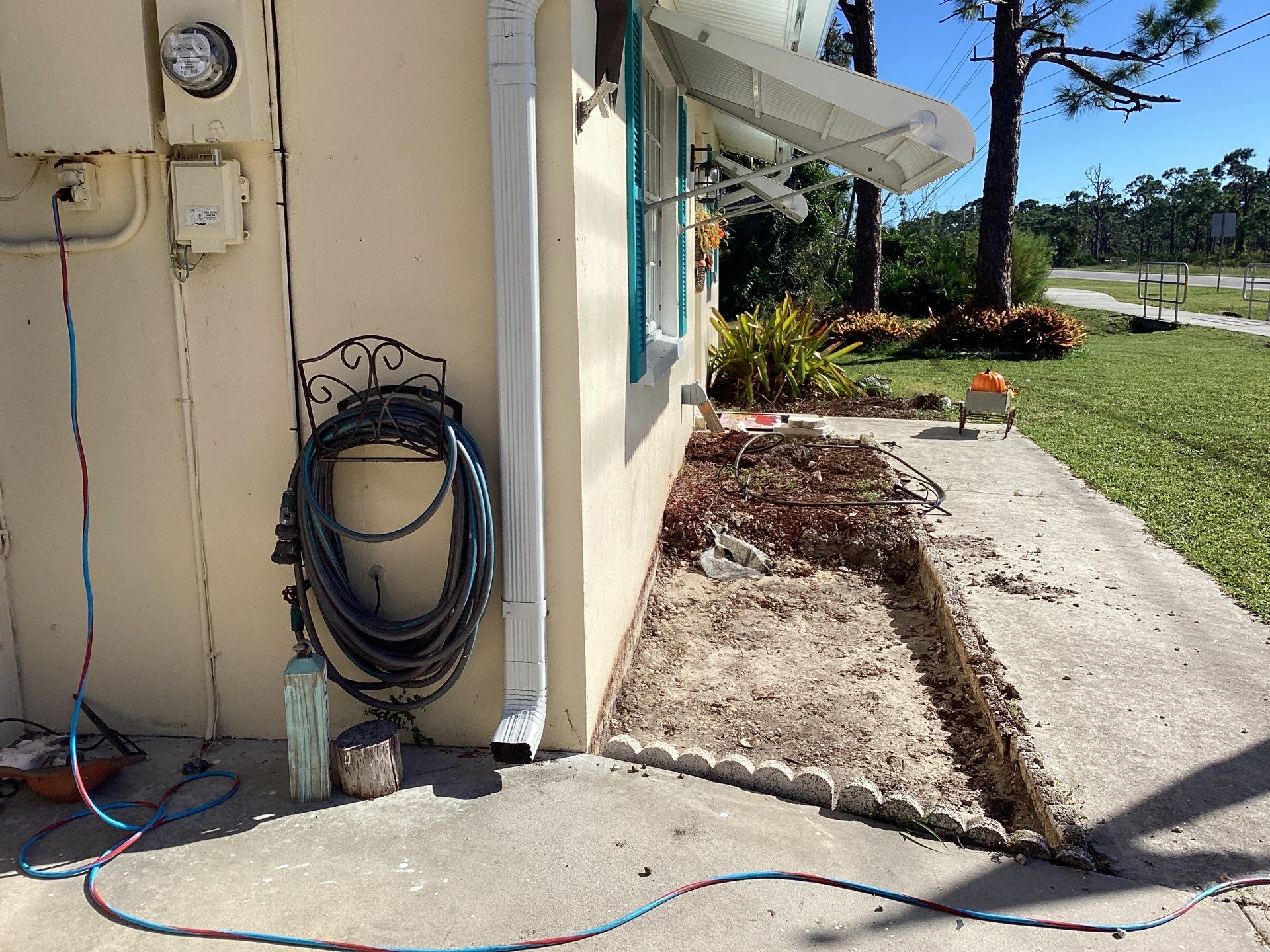 3x4 Downspouts and Seamless Gutters for Coastal Homes in St James City FL by Gutter Professors