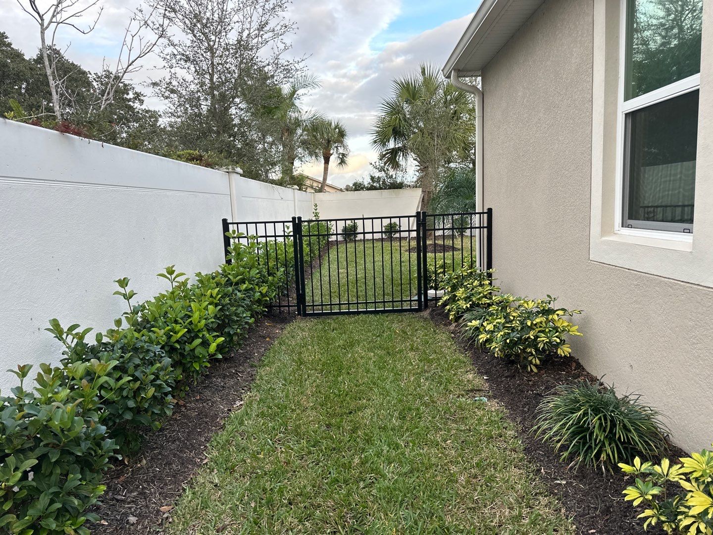 Aluminum Fence Installation using Black 3 Rail Aluminum Fence by Asap fence and gates, LLC