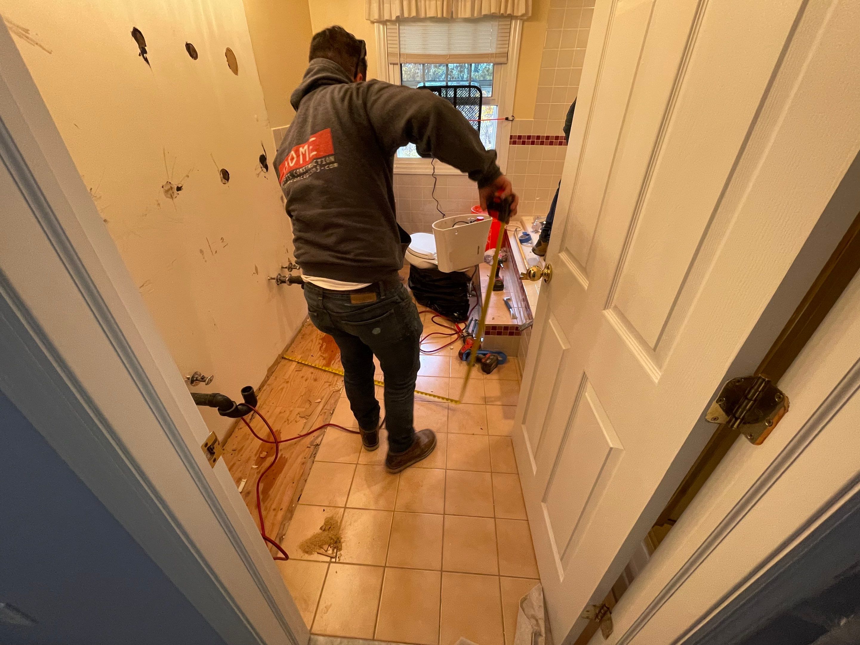 Bathroom Remodel using Tile by Home Concepts Construction