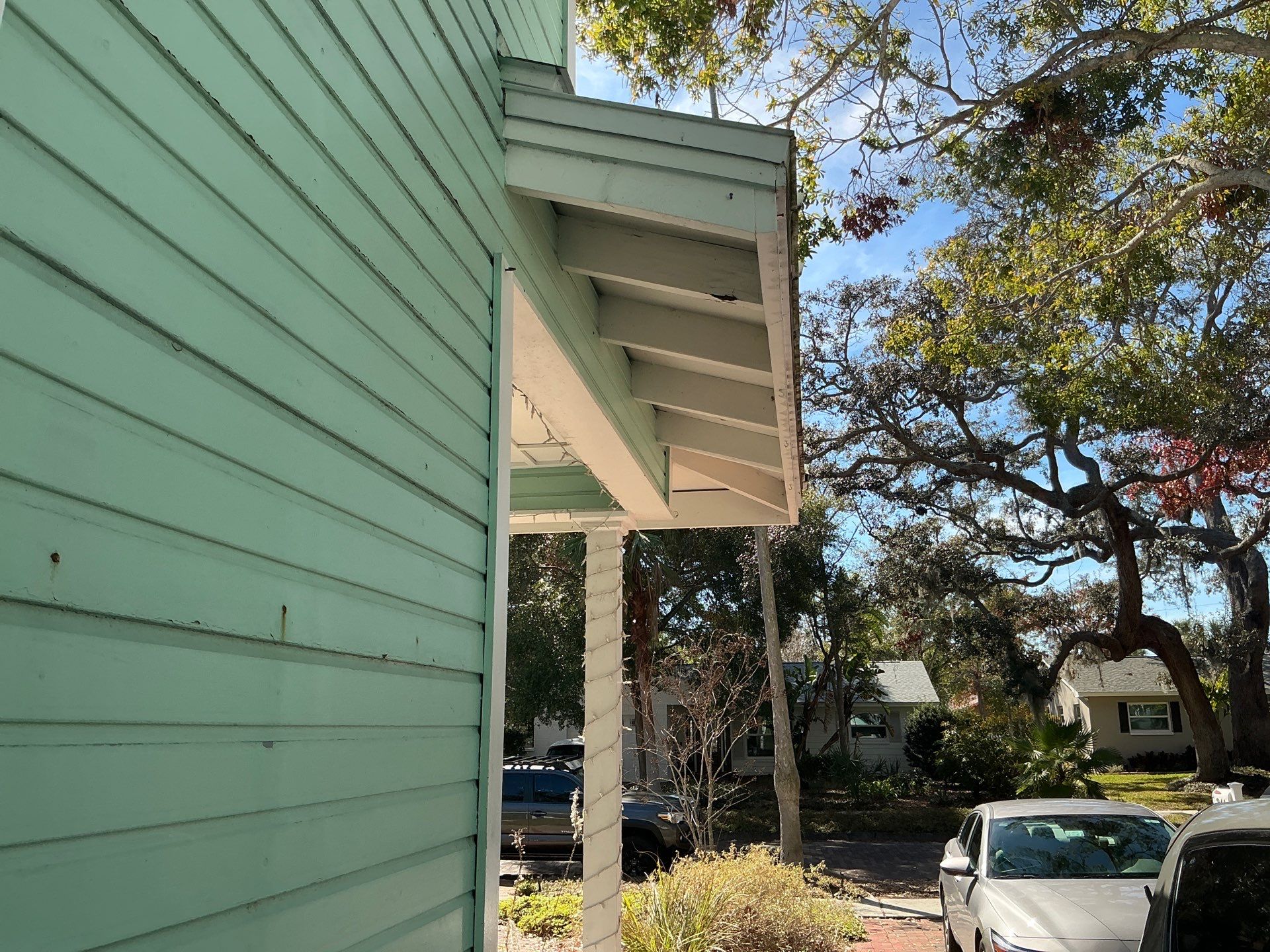 New White Soffit Project in Safety Harbor, FL by Gutter Professors