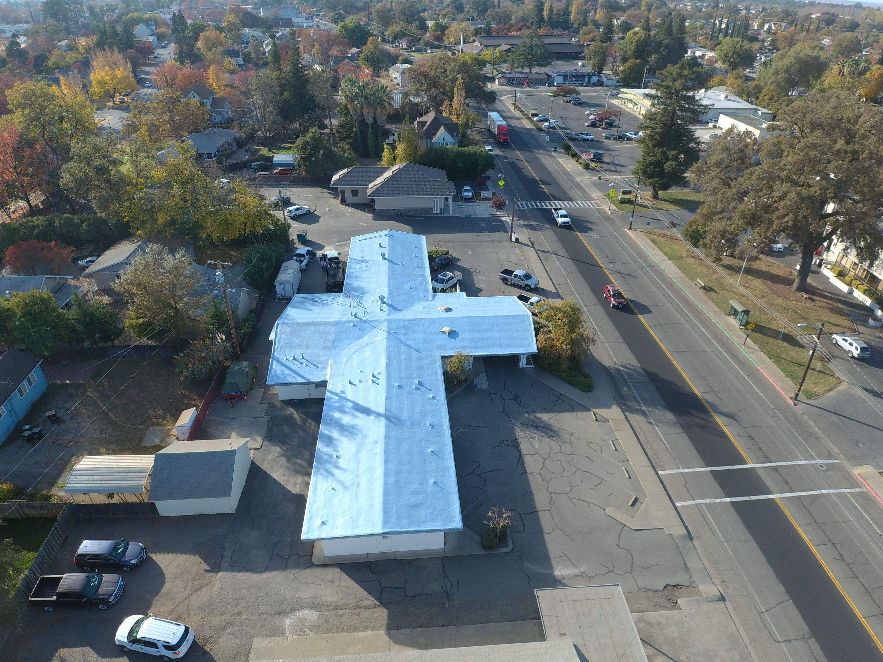 Spray foam and coatings using Conklin Benchmark/PUMA XL coatings and spray foam by Straight Edge Roofing Inc