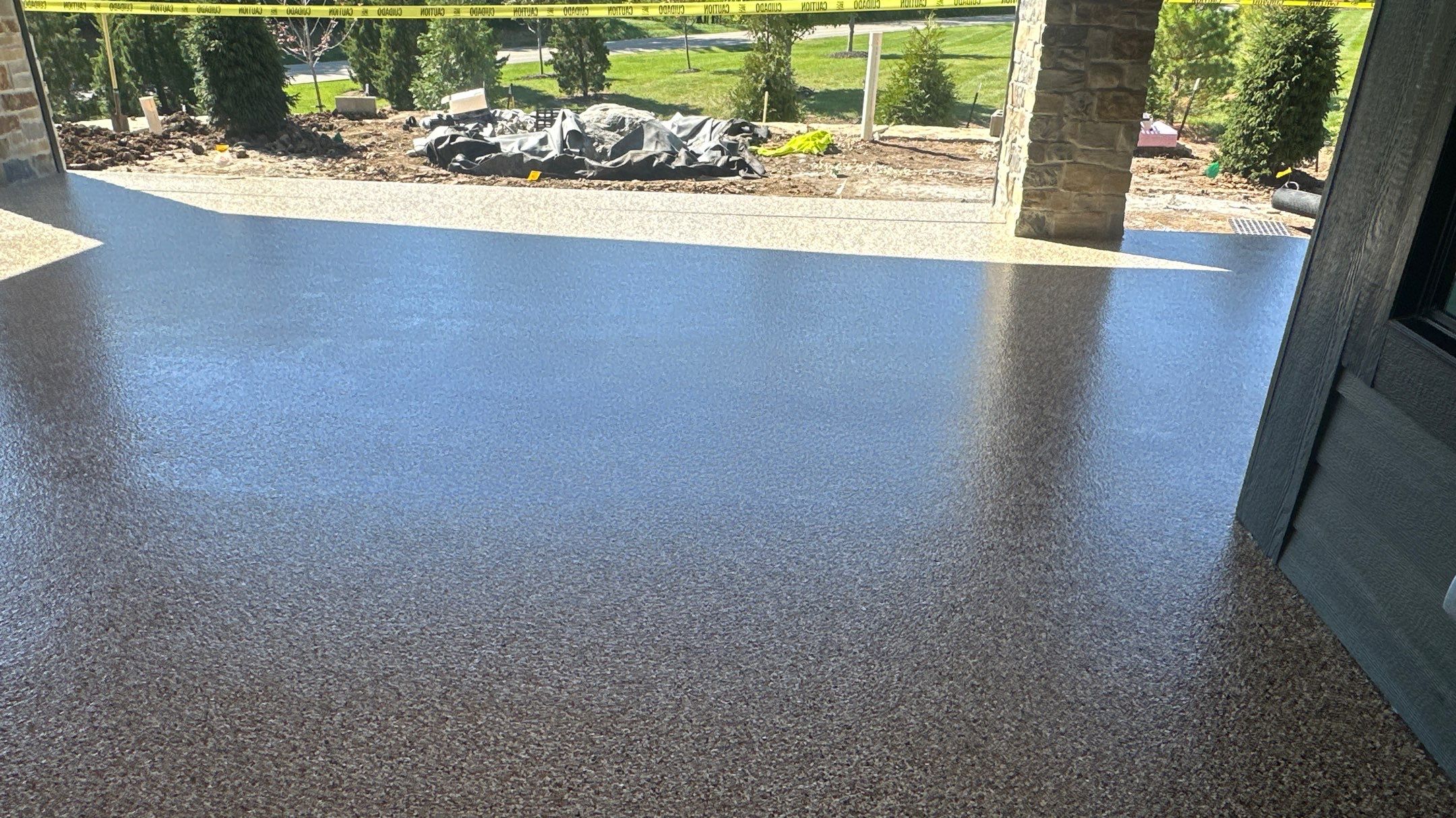 Check out how much a difference a new flake floor can make  by Banner Garage