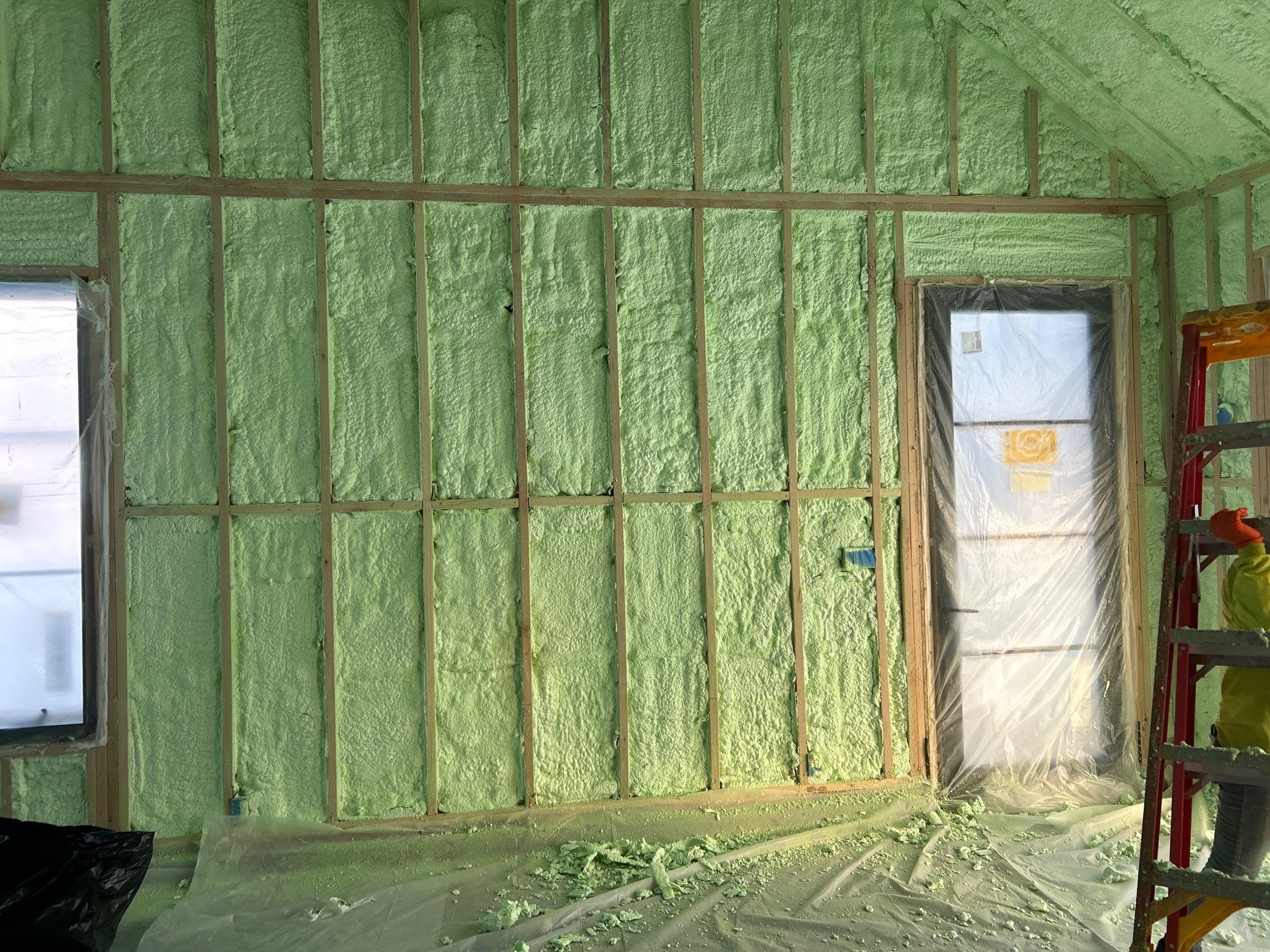 Detached Garage using Closed Cell Spray Foam by NYS Foam & Energy