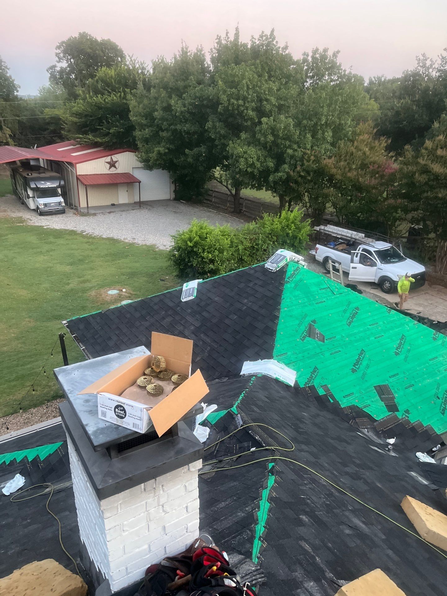 Reroof + Gutters by Berry Good Roofing 