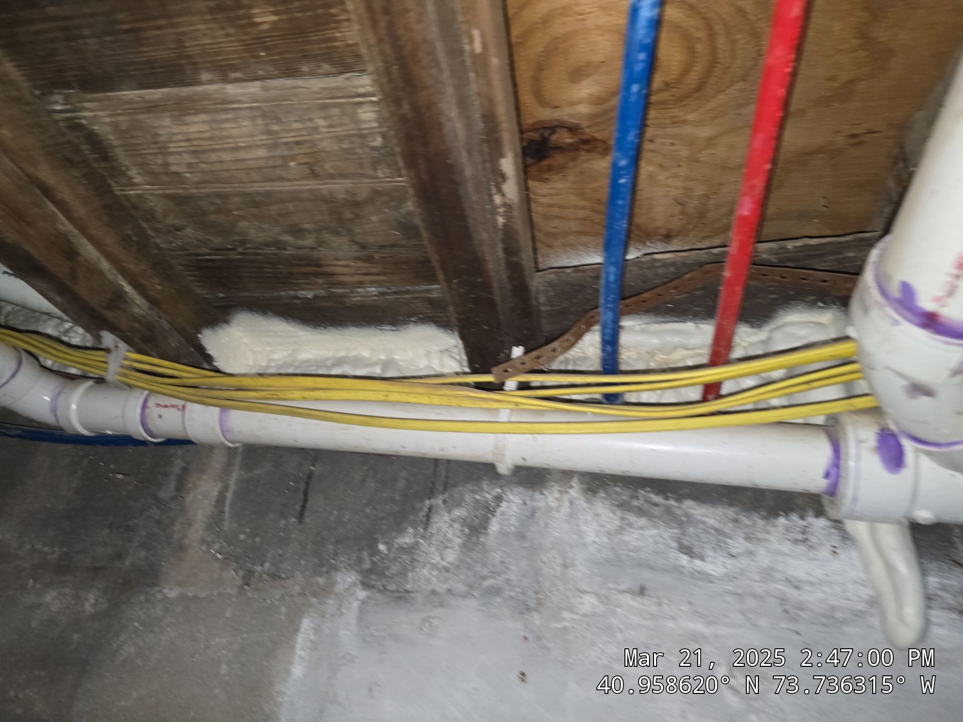 Attic Insulation using open cell spray foam by NYS Foam & Energy