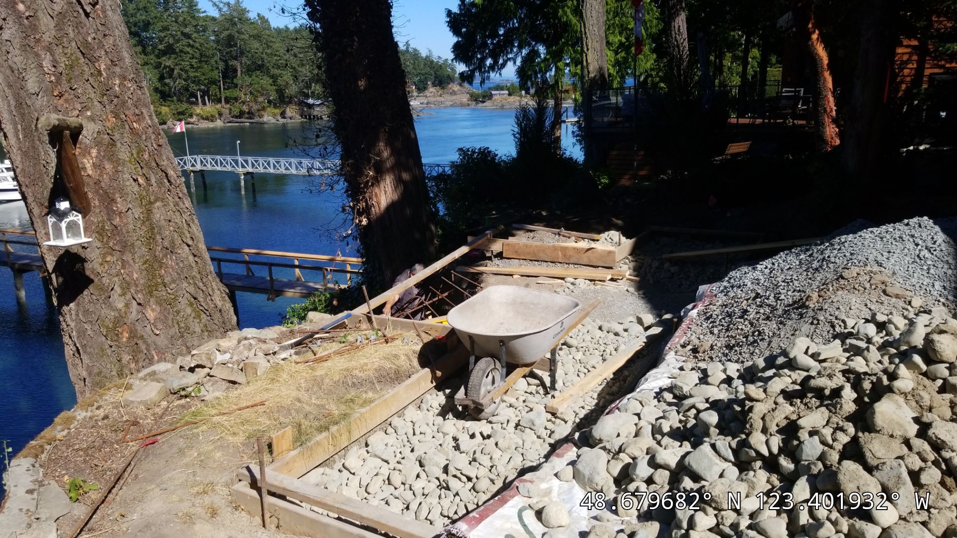 Coastal Landscape Restoration & Retaining Structure - In progress by Habanero Garden and Exterior Care