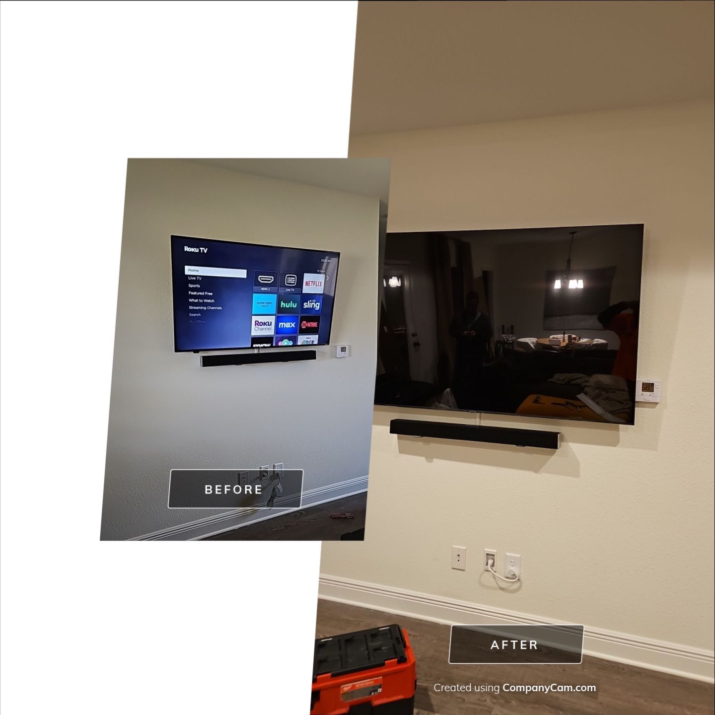 Before & After Transformations by Hangman Mounting & Installation 