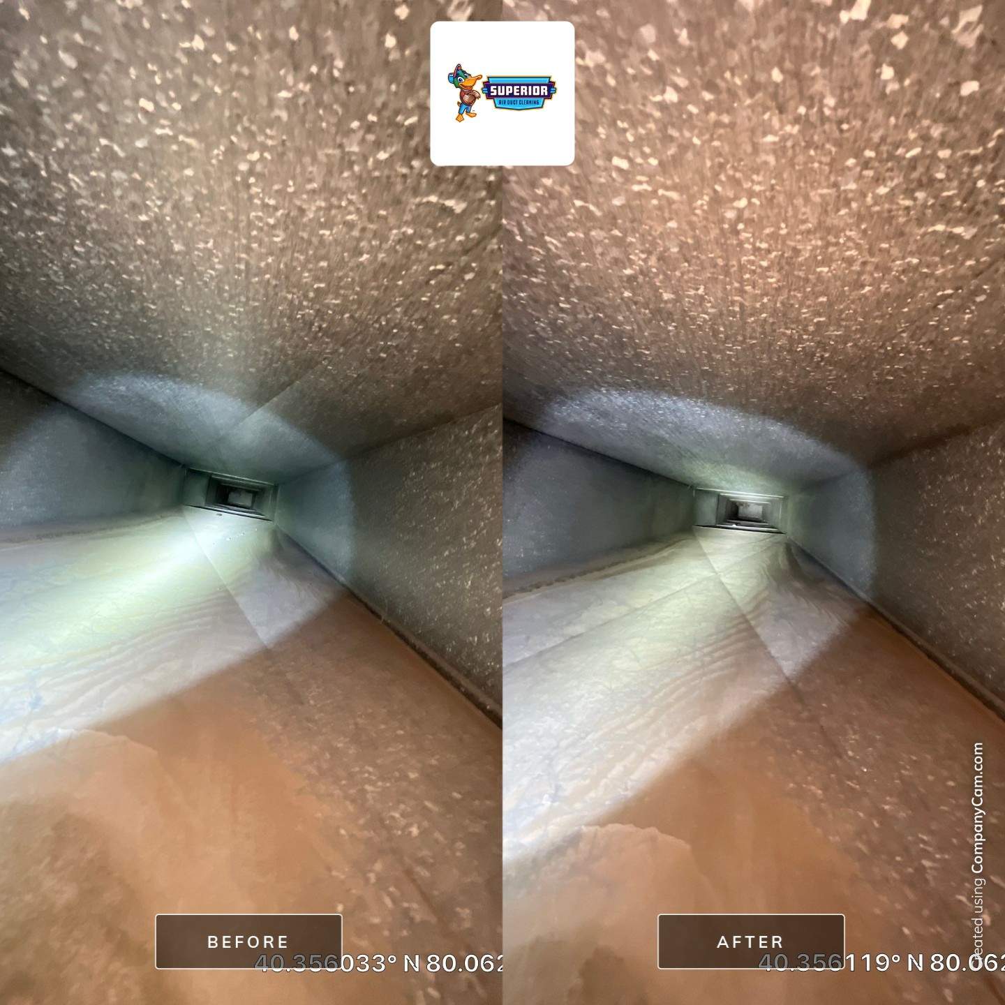 Air Duct Cleaning With a Vacuum Truck in Upper St. Clair, PA by Superior Air Duct Cleaning