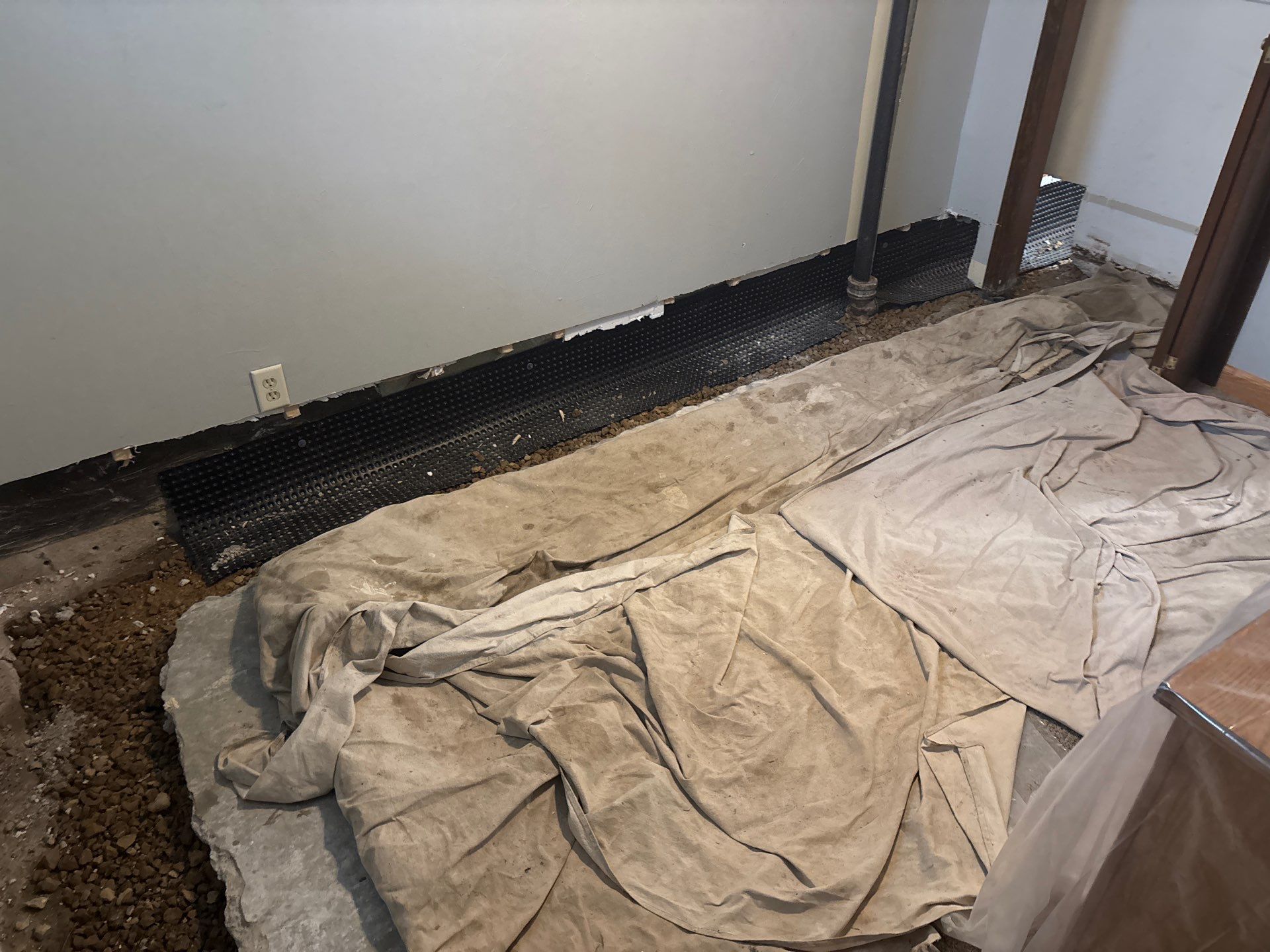 Drain Tile & a Sump Pump for our Property Management Partner by Waterproofing Northeast