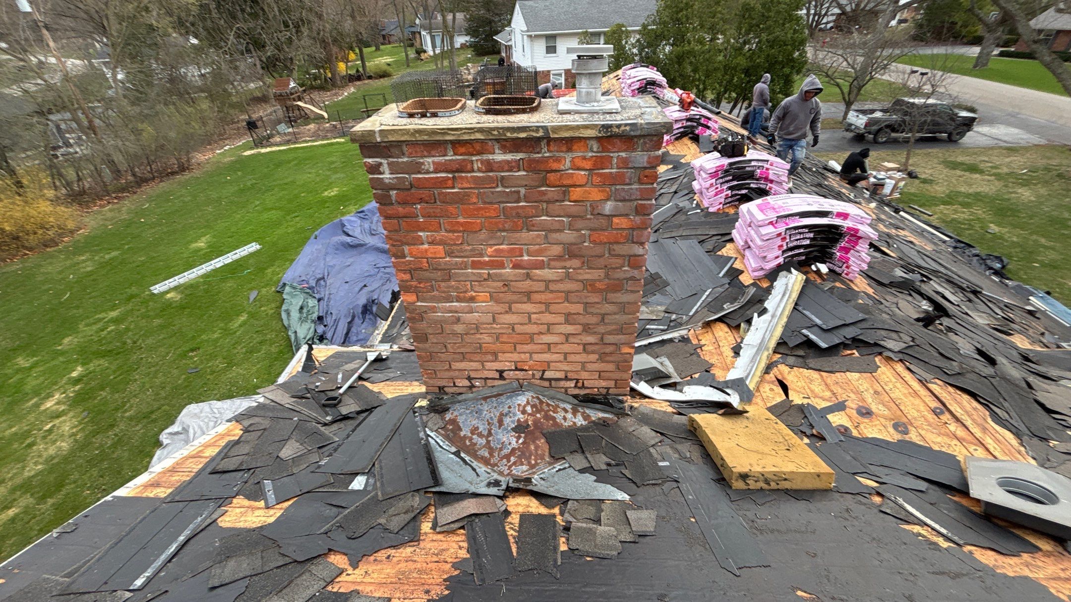 Roof Replacement using Owens Corning Williamsburg Gray by 180 Contractors