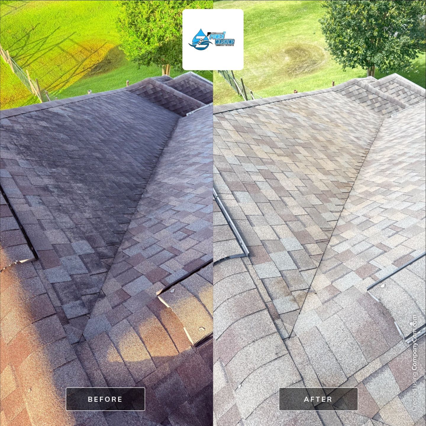 Complete Roof Cleaning and Exterior House Wash in Friendswood by Zeal Power Washing
