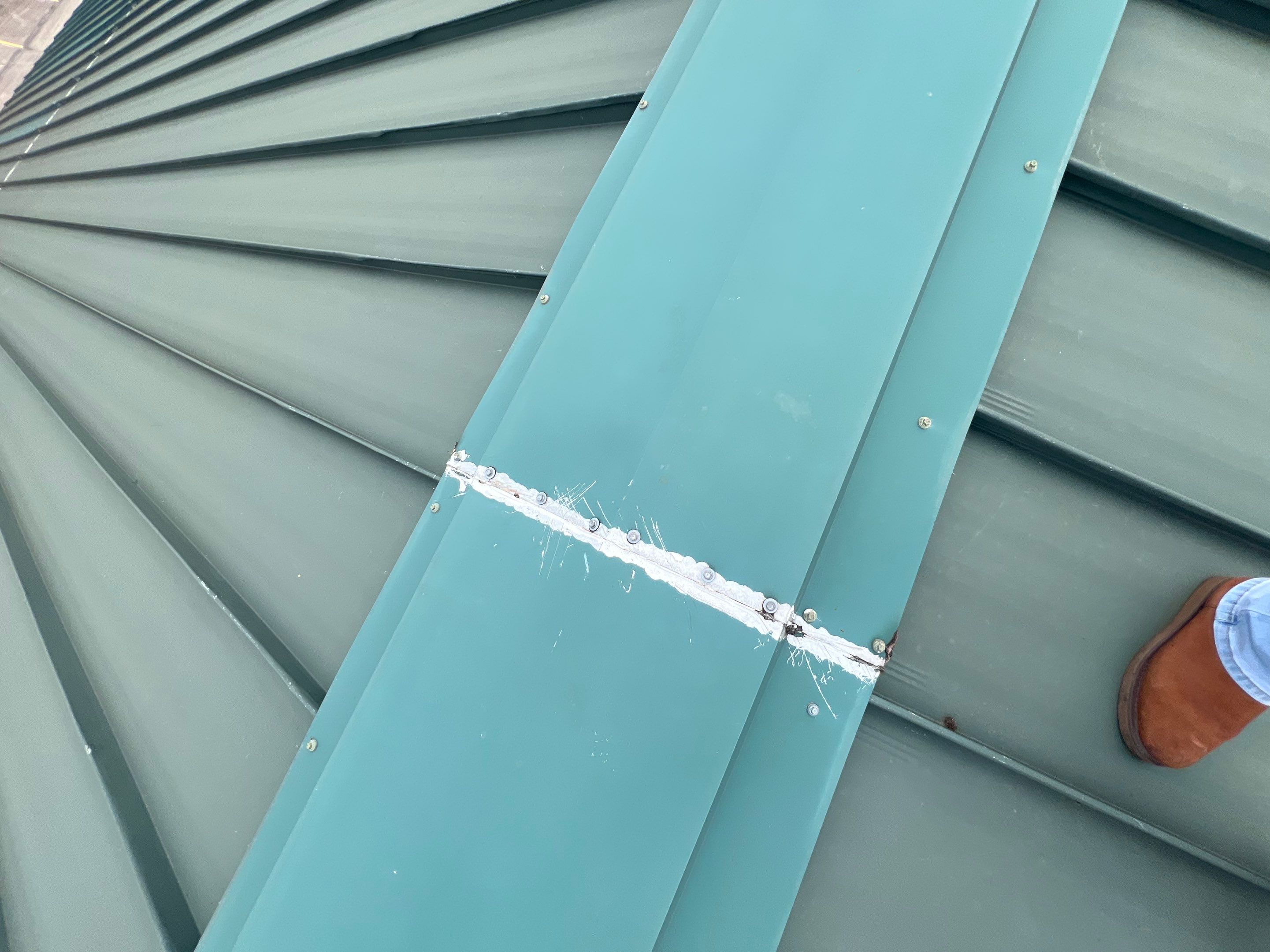 Hail Damage using Metal by Roof Repair Company