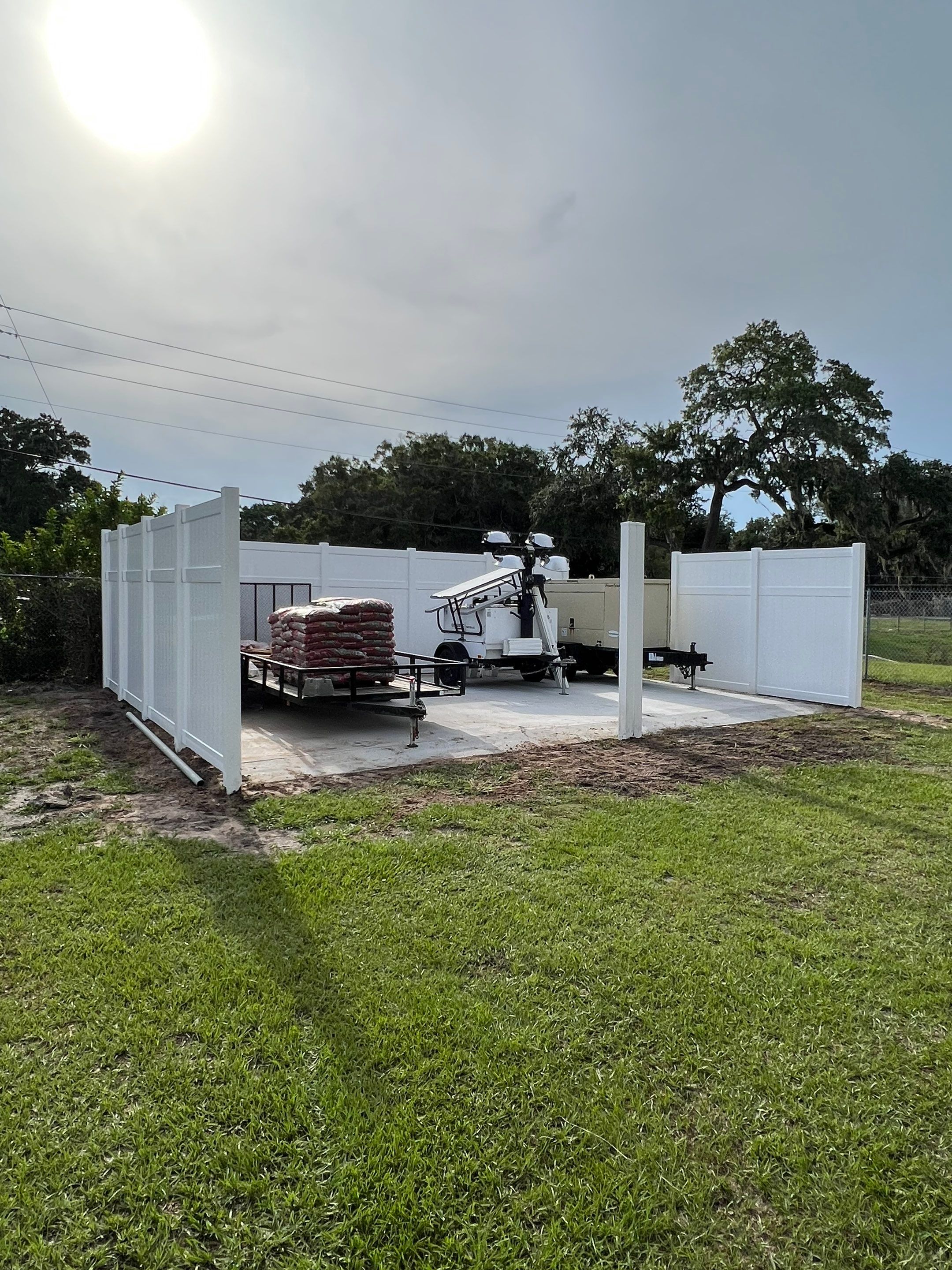 Palmetto, FL 6+2 White Vinyl Privacy Fence by Asap fence and gates, LLC