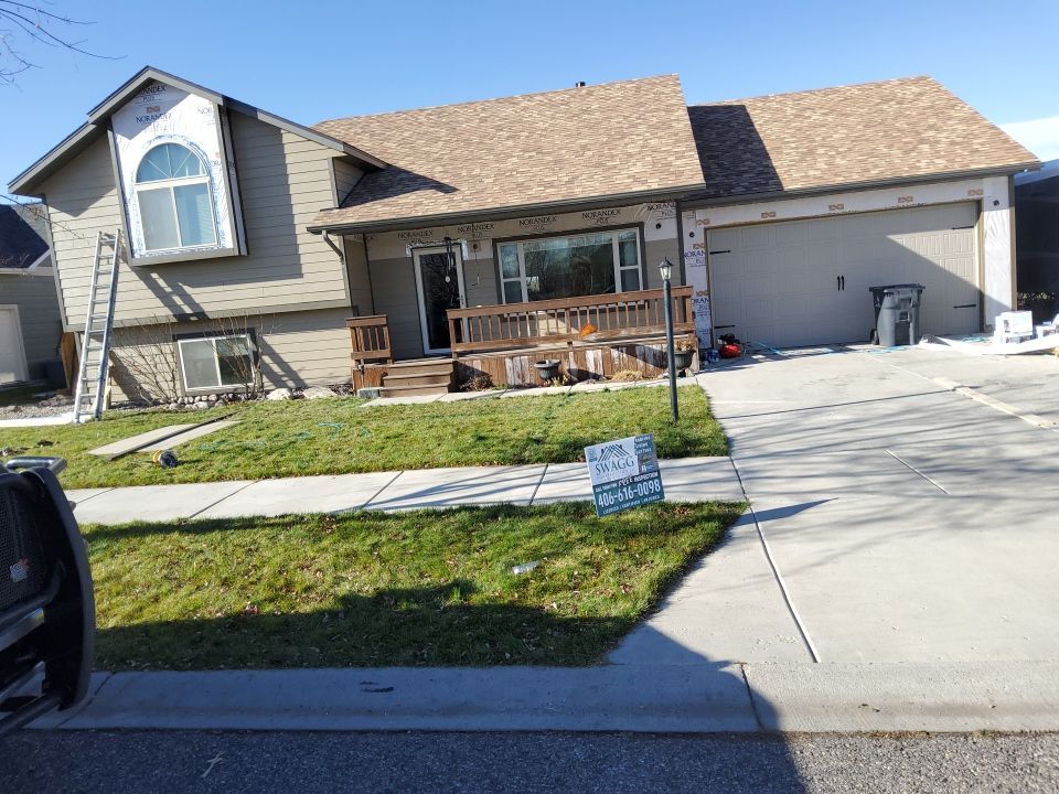 Residential Roofing Installation using LP Smart Siding in Bozeman, Montana by swagg construction