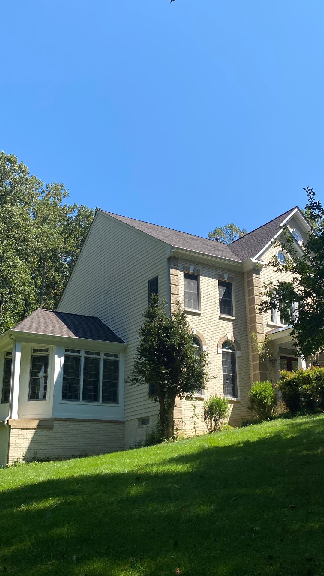 Fairfax station: Residential Roof with CertainTeed Landmark Pro in Max Def Shenandoah  by RM Banning, Inc.