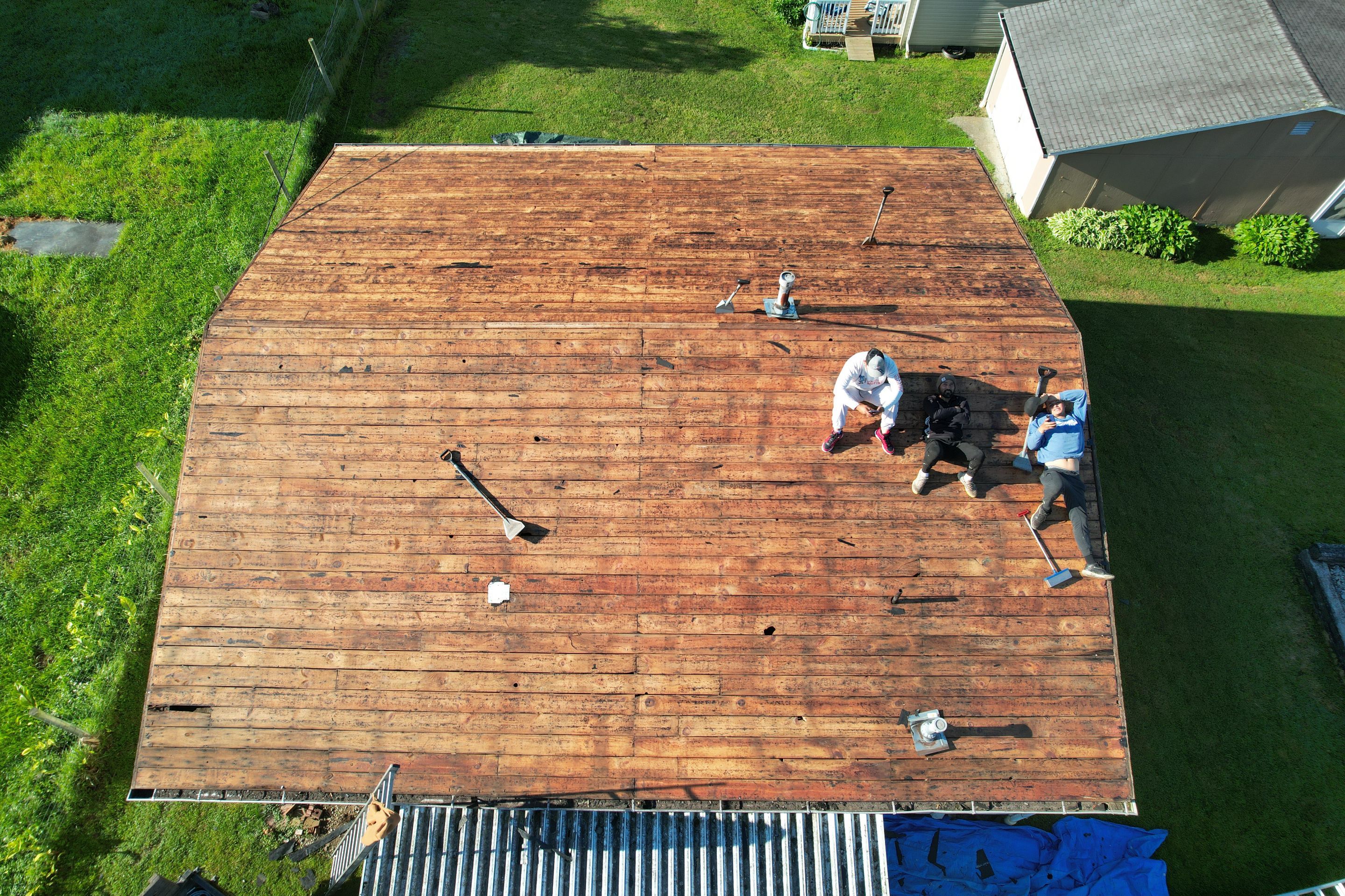 Residential Roofing Installation using GAF Timberline HDZ Pewter Gray by Rainstoppers Roofing