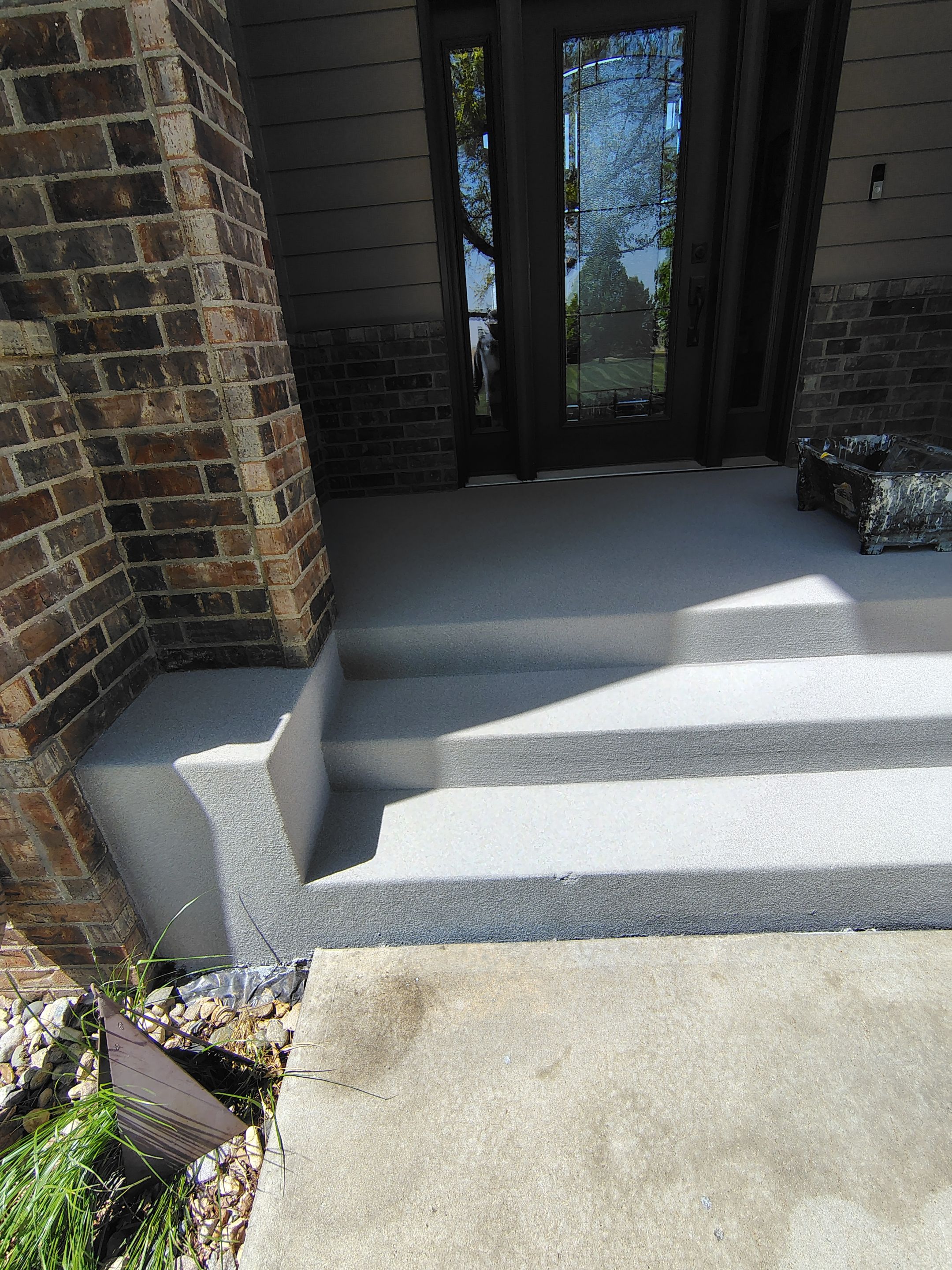 Front Porch Concrete Coating and Restoration in Harrisburg by Select Painting, Coatings & Garage Cabinets