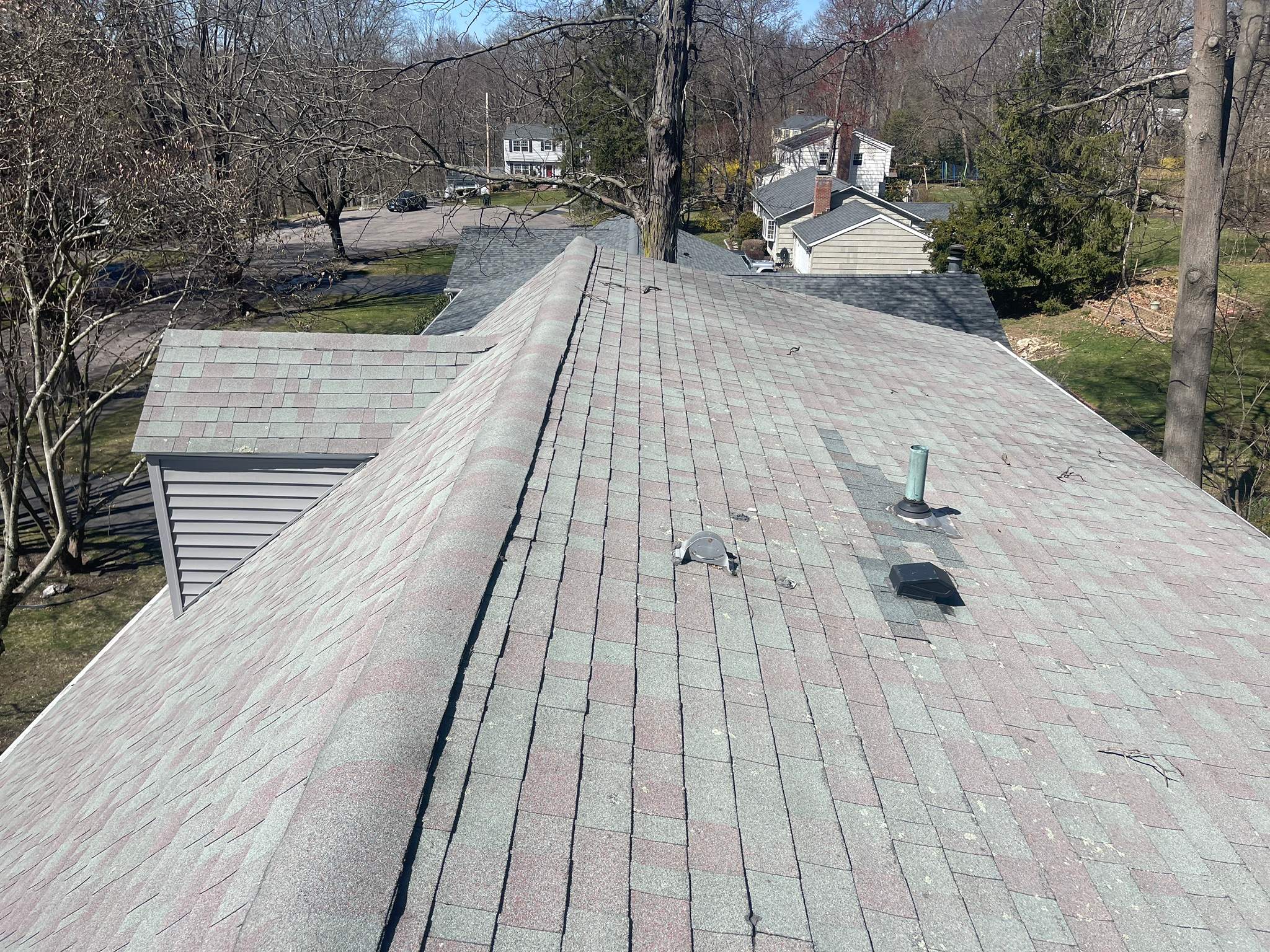 Residential Roofing Installation using Tamko Slatestone gray by A Plus Exterior