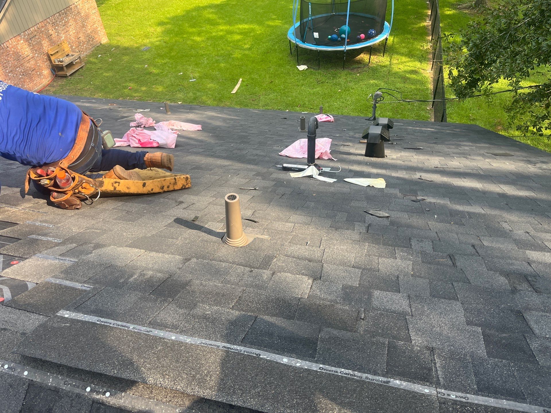 Residential Roofing Installation using Owen's Corning Duration (Lifetime) Shingles by Roof Repair Company