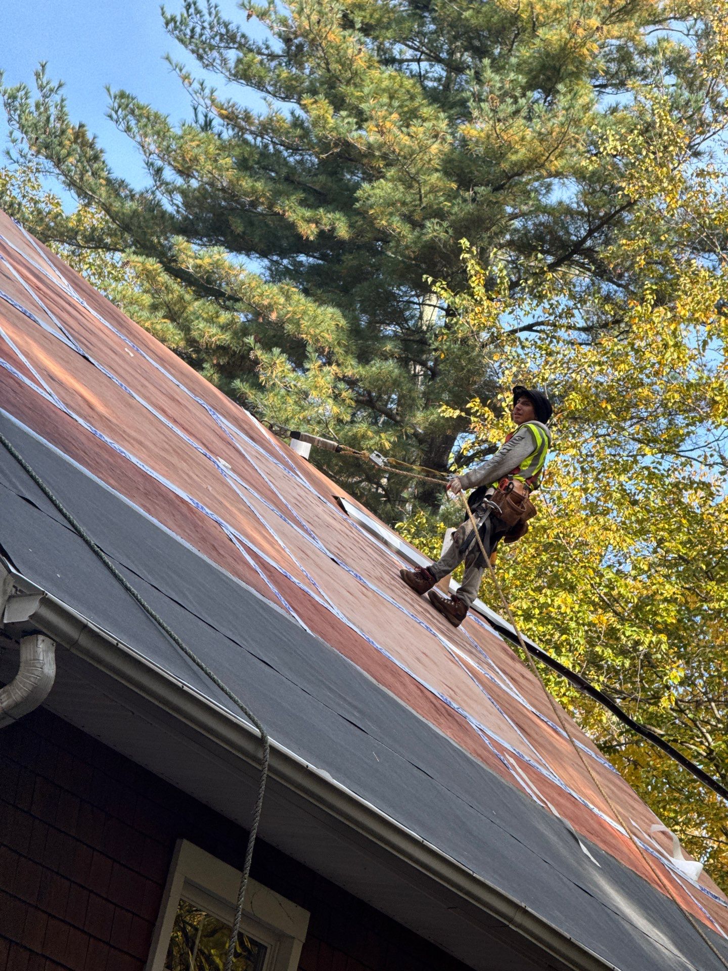Owens Corning Duration : Chateau Green with Copper Accents in Avon, CT by Golden Shield Roofing