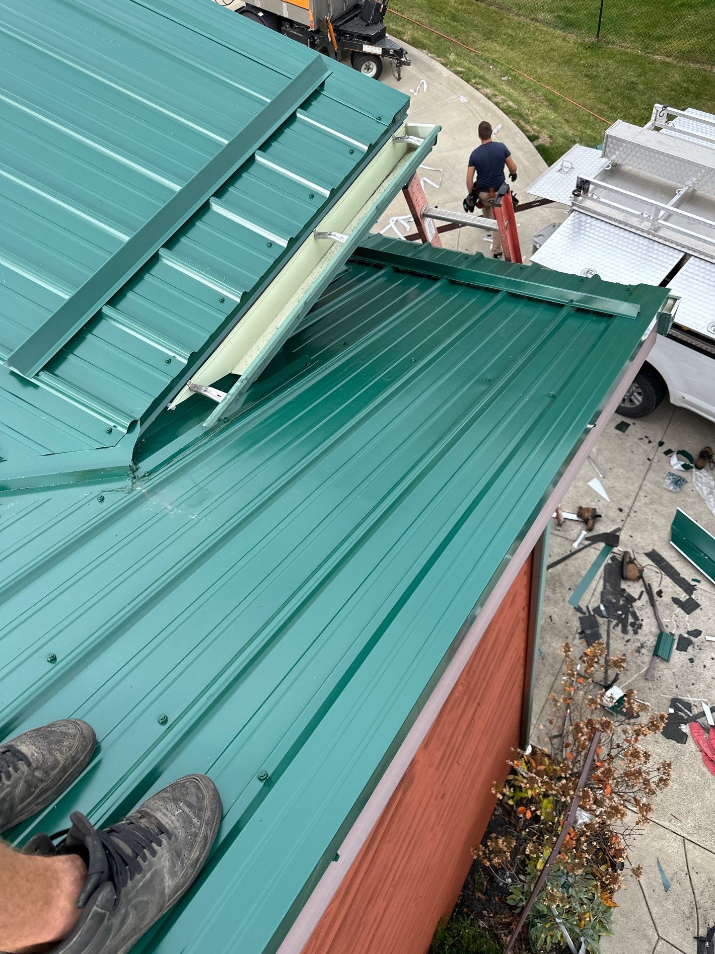 Alpha Rib, Color: Ivy Green by Eagle Eye Roofing